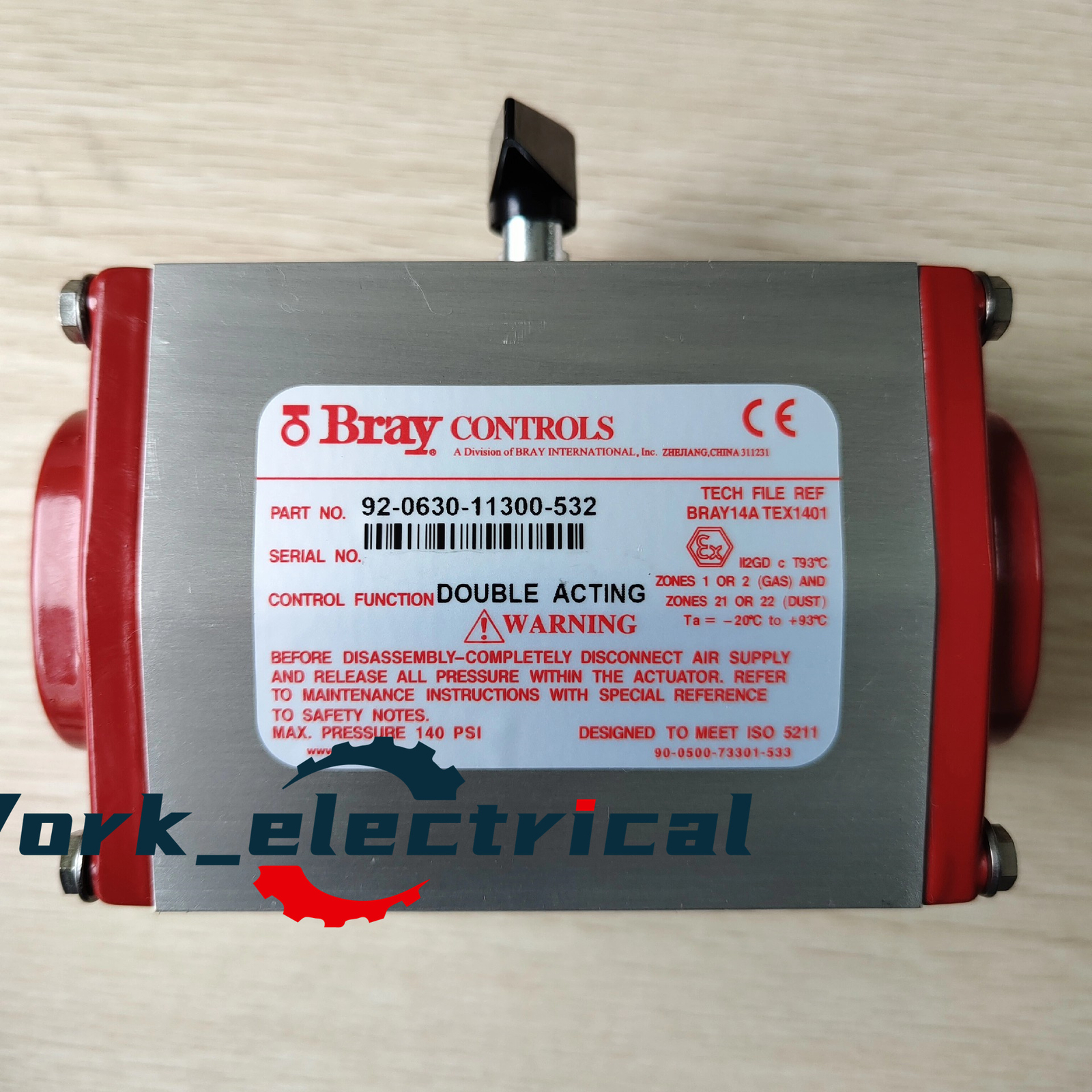 1pcs BRAY Valve Pneumatic Actuators 92-1600-11300-532 FedEx or DHL or UPS