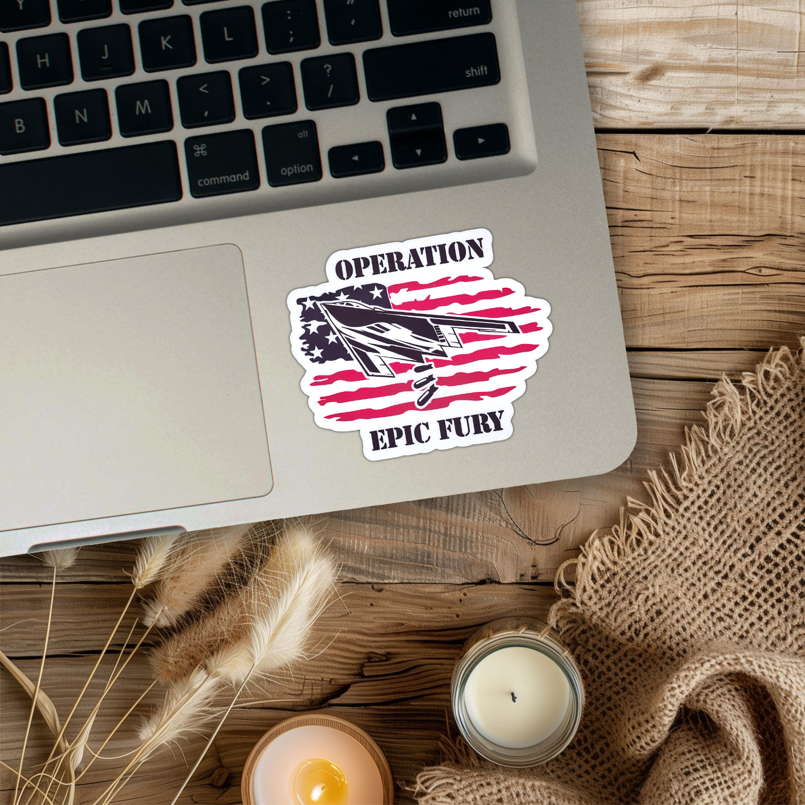 Operation EPIC FURY Bombing Iran Sticker Political Trump Sticker