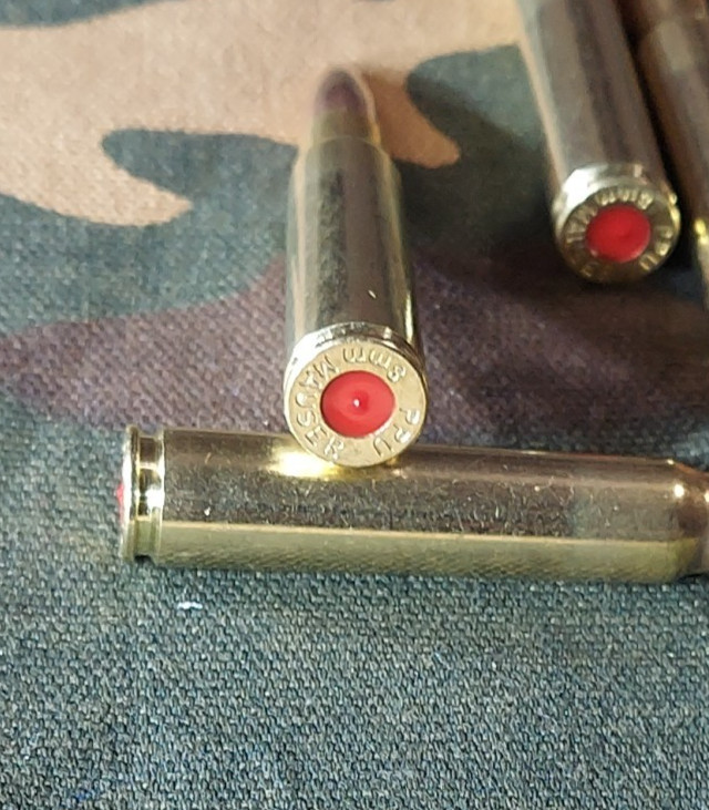 8MM MAUSER SNAP CAPS SET OF 5 "SAFETY RED" 7.92X57, K98, GEWEHR 98