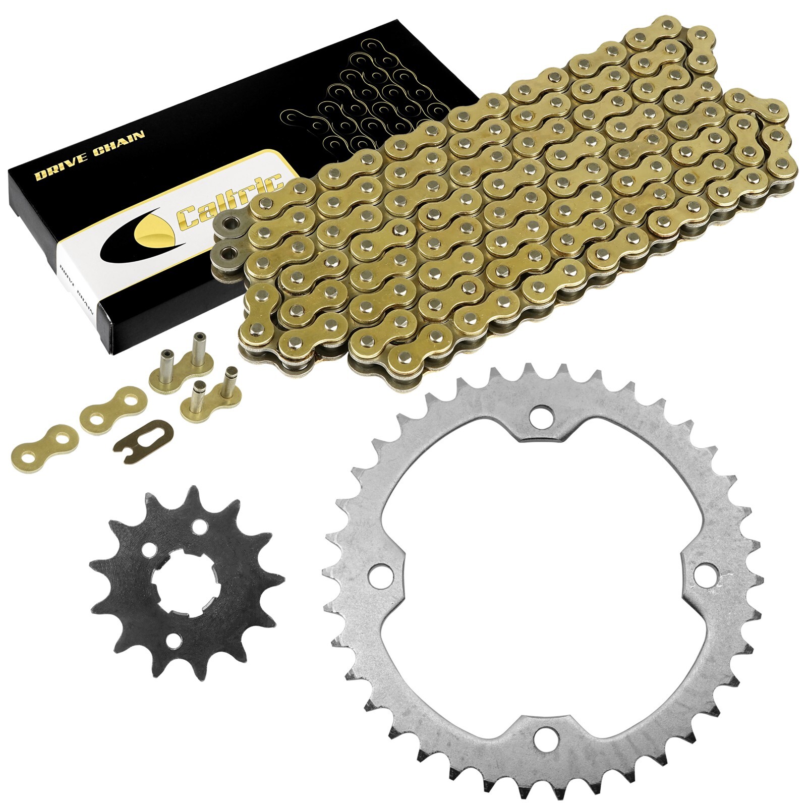 Celox Drive Chain & Sprocket Kit For Yamaha Raptor 350 YFM350 2004-2013 / Gold