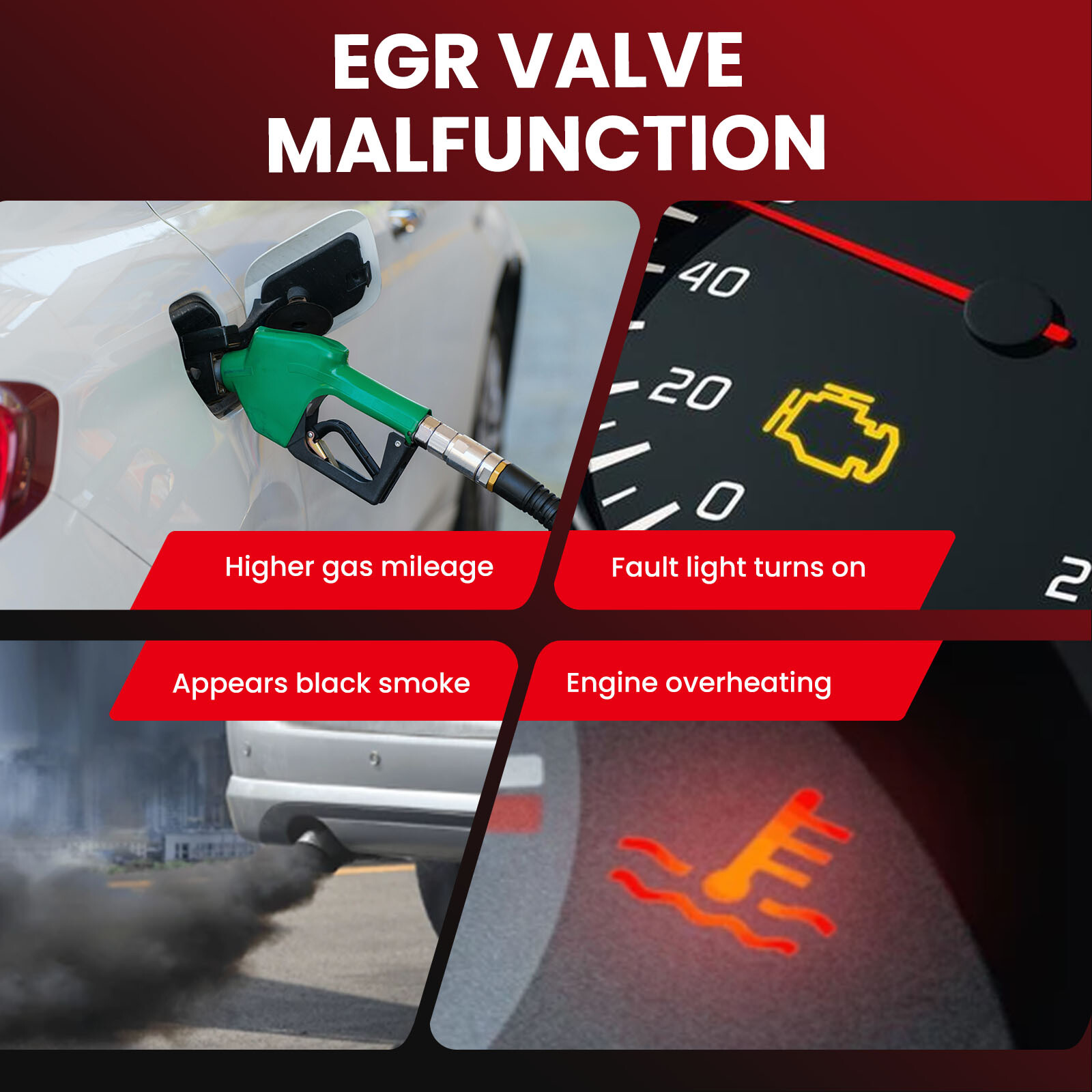 EGR Valve for 1998-1999 Acura CL & 98-02 Honda Accord & 1998 Honda Odyssey 2.3L