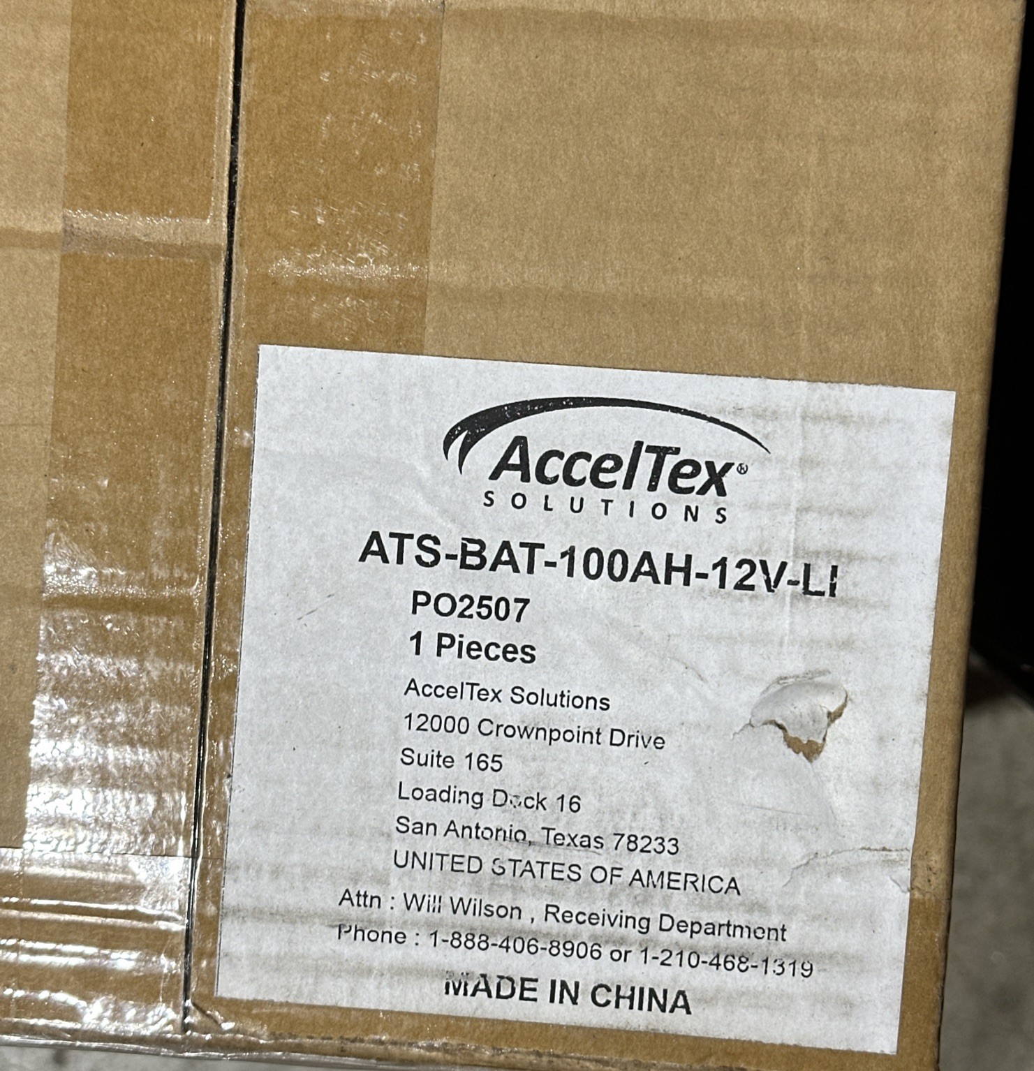 🔴 ATS-BAT-100AH-12V-LI 12V 100Ah LiFePO4 Lithium Iron Solar RV Battery‼️