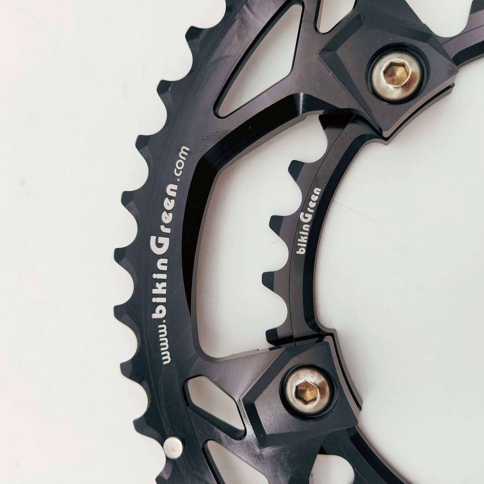 bikinGreen CNC Chainring 46/30 T BCD110 Fit Non Hidden or Hidden 5 Bolts Cranks