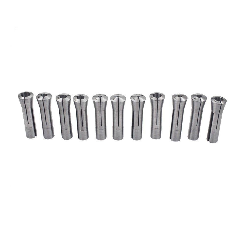R8 Collet 11Pcs Set 1/8" 3/16" 1/4" 5/16" 3/8" 7/16" 1/2" 9/16" 5/8" 11/16" 3/4"