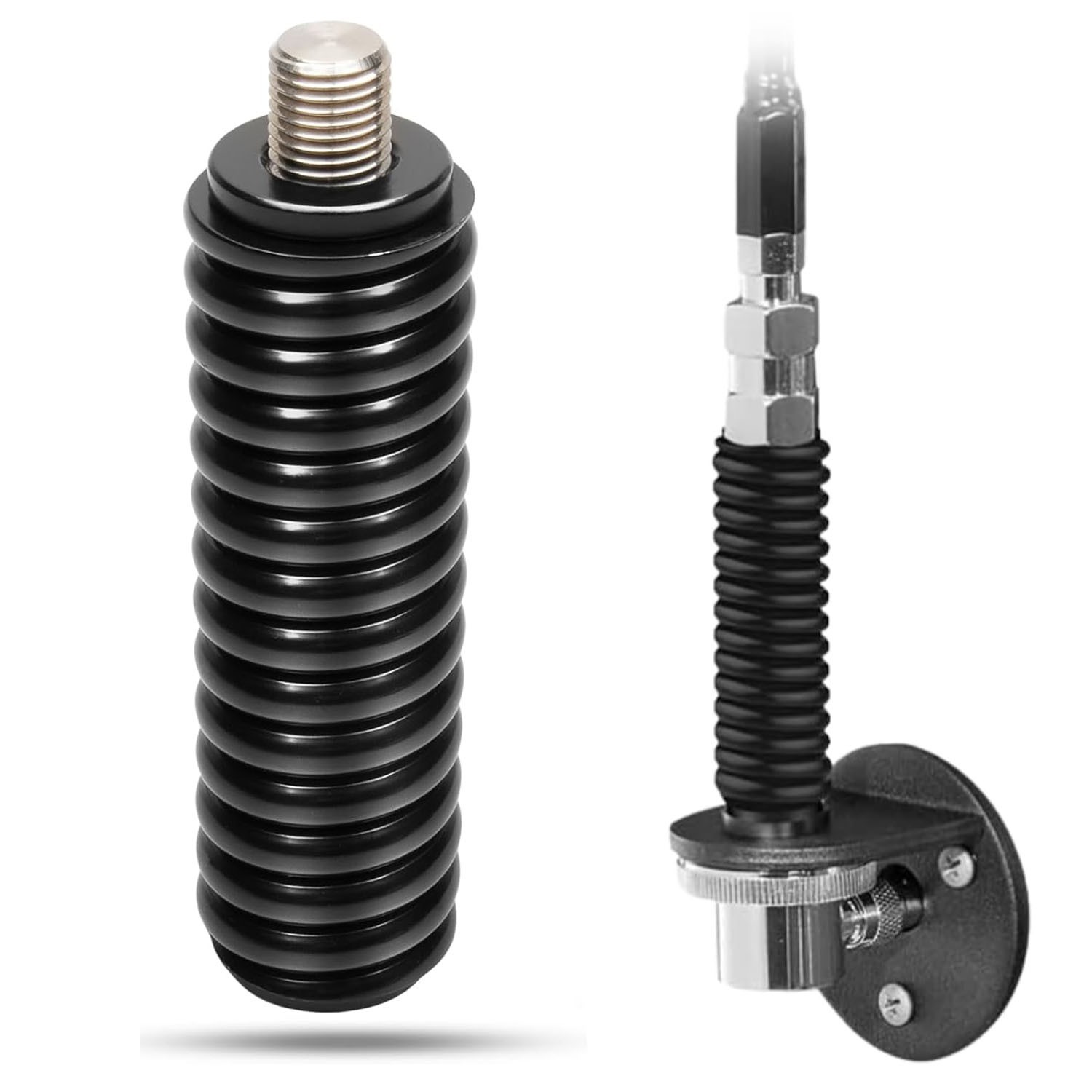 CB Ham Radio Antenna Spring SS3H Stainless Steel 3/8-24 Threads Mount Up to 5Ft