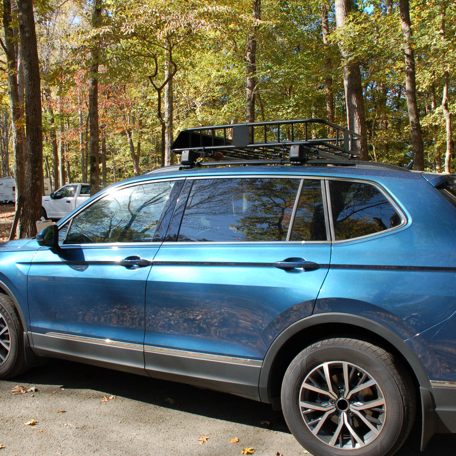 64" Roof Rack Basket Cargo Carrier w/ Extension Top Luggage Holder For SUV