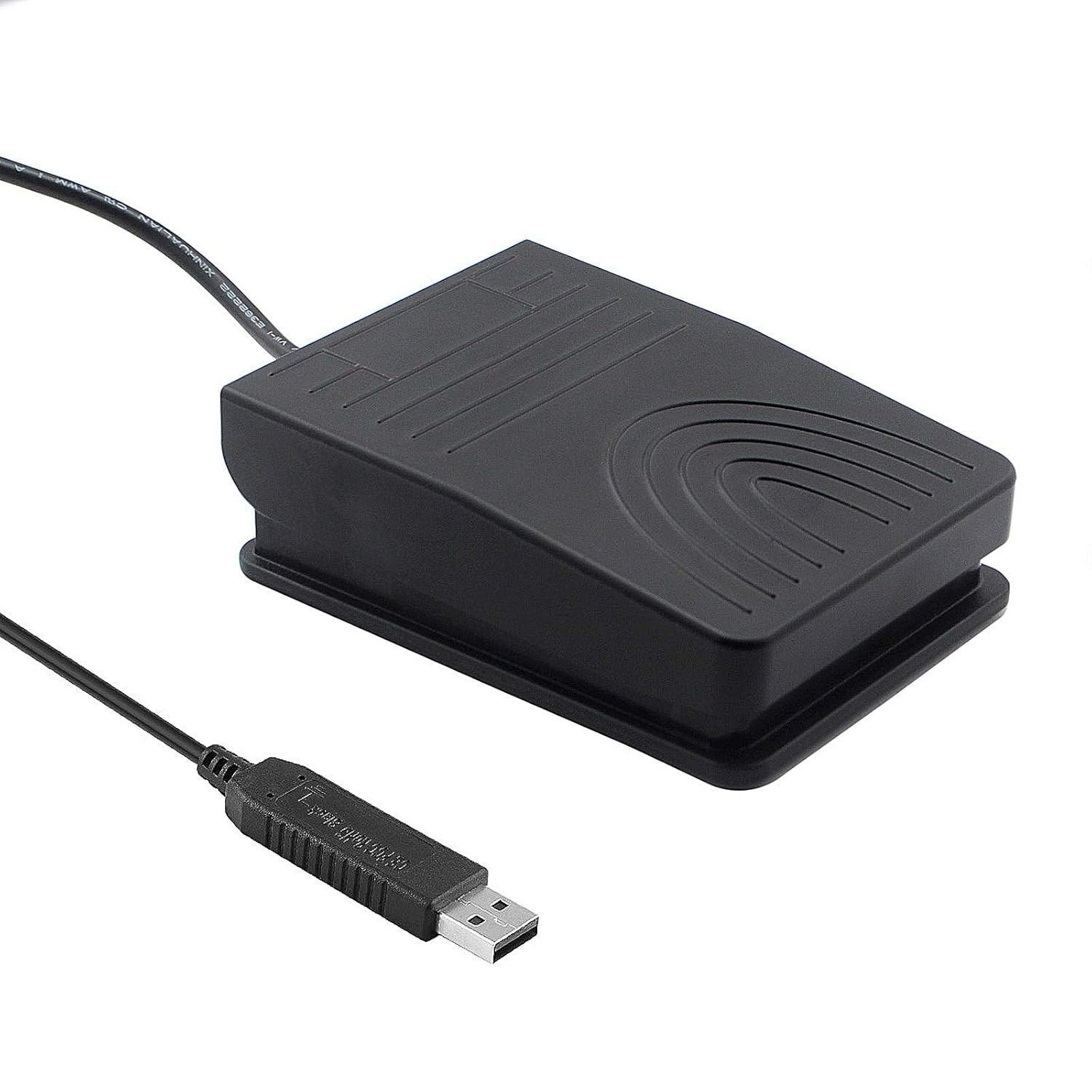 USB Foot Switch Pedal Control for PC Hands-Free Programmable Gaming Push-To-Talk