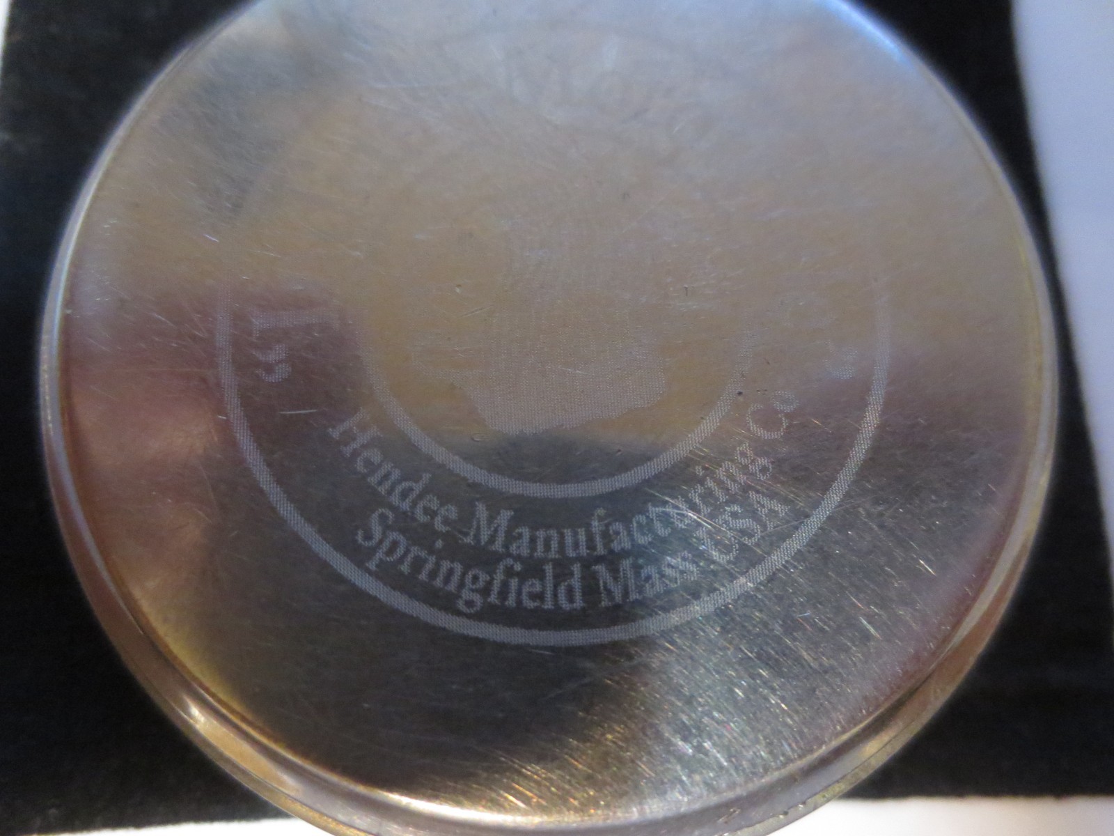 1947 16s Pocket Watch Indian Motorcycle Theme Dial & Case Runs Well.