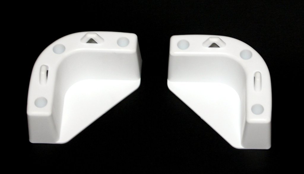 White BOAT MARINE COOLER MOUNTING BRACKETS FOR YETI IGLOO ENGLE COLEMAN (4 Pk)