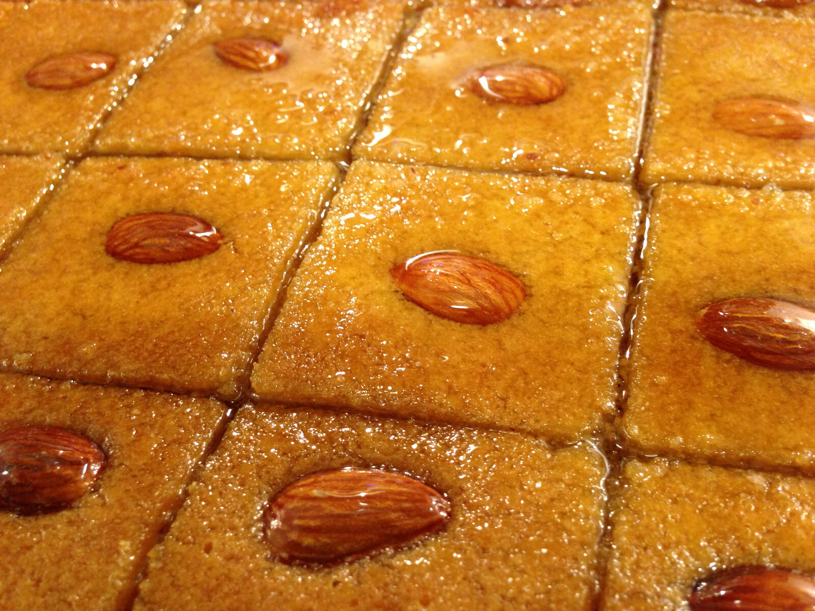 Organic Basbousa (Semolina Cake)! Unique Quality (2 kilo) (4.4 LB) (24 Piece)