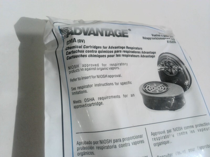 GREAT DEAL MSA 815355 Advantage Organic Vapor Respirator Cartridge Grey Set Of 2