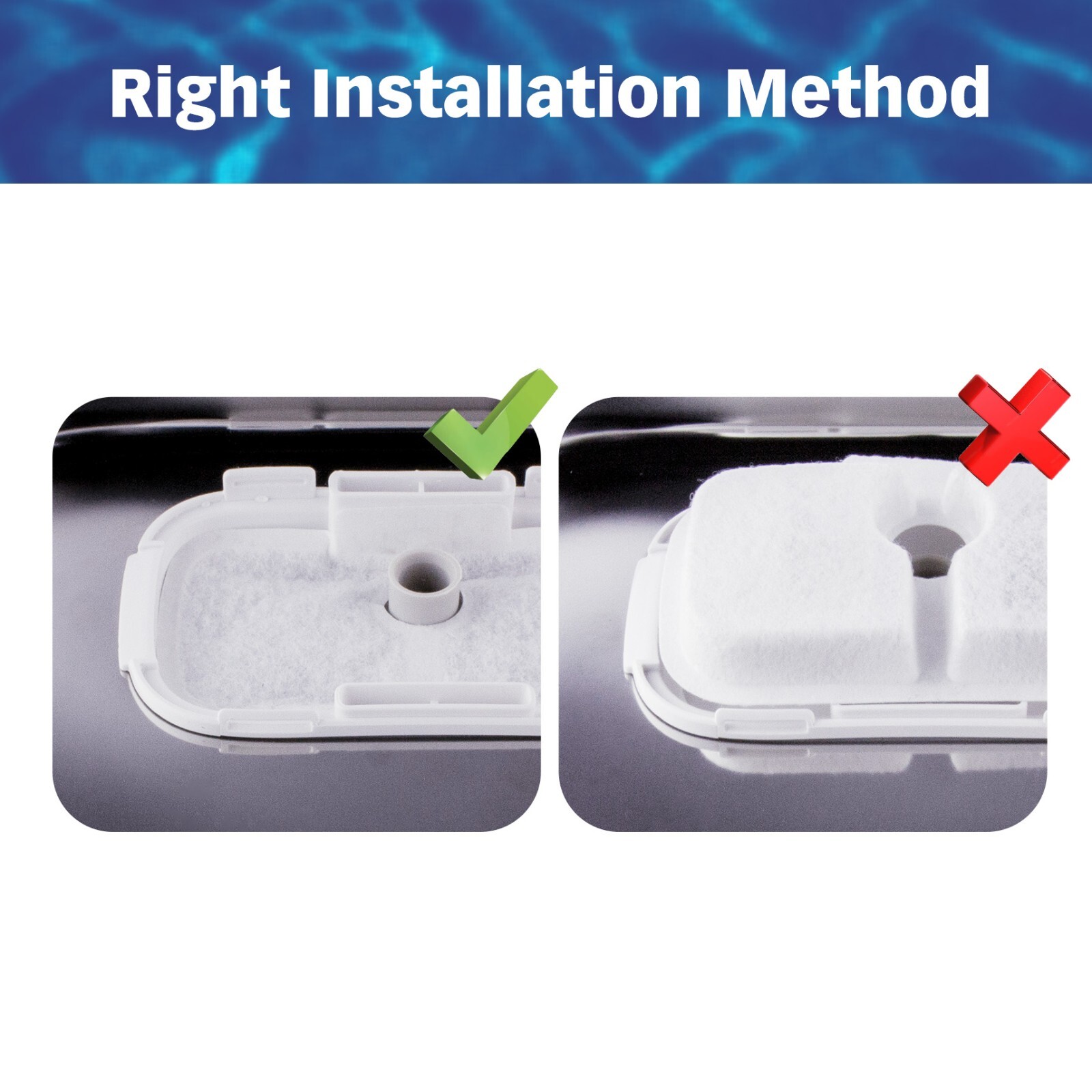 PET STANDARD Water Filter Compatible With PETLIBRO® Dockstream Pack of 12