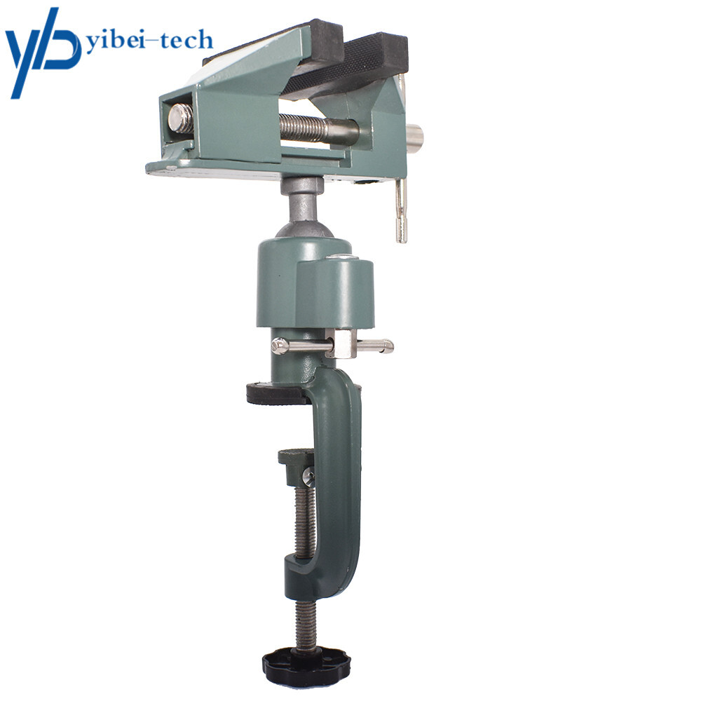 3" Aluminum Swivel 360° Rotating Universal Table Vise For Holding Small Parts