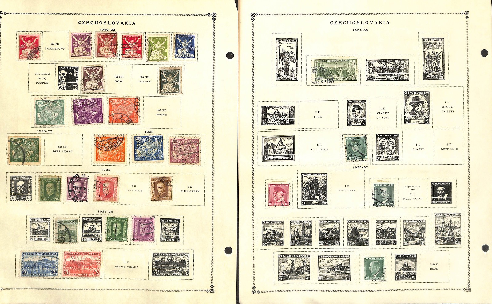 Czechoslovakia Stamp Collection on 60 Scott International Pages, 1918..1996 (BA)
