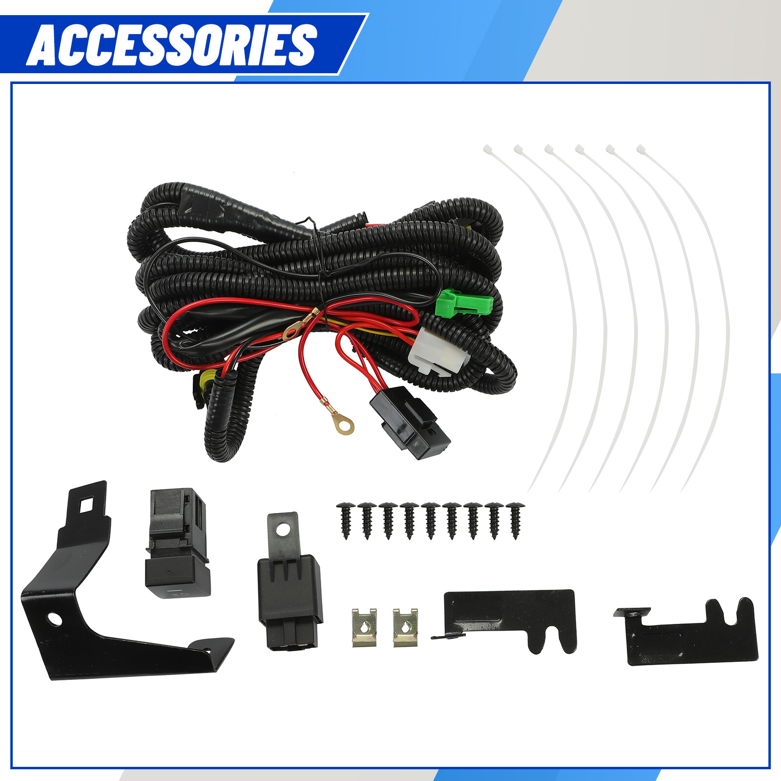 Fit For 2013 2014 2015 Honda Accord Sedan Clear Front Bumper Fog Lights W/ Bulbs