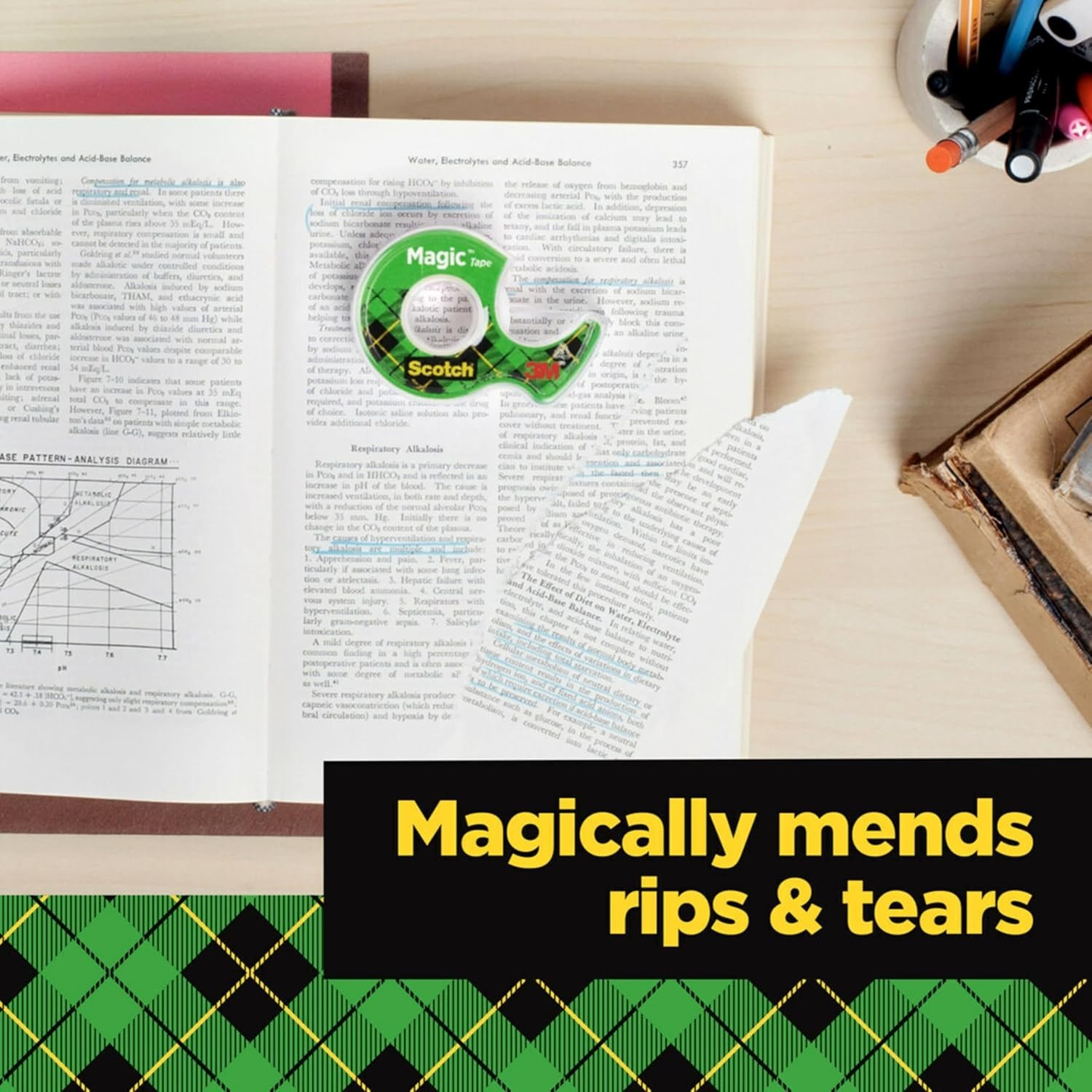 Scotch Magic Tape, 3 Dispensered Rolls, Numerous Applications 3/4 x 300 Inches