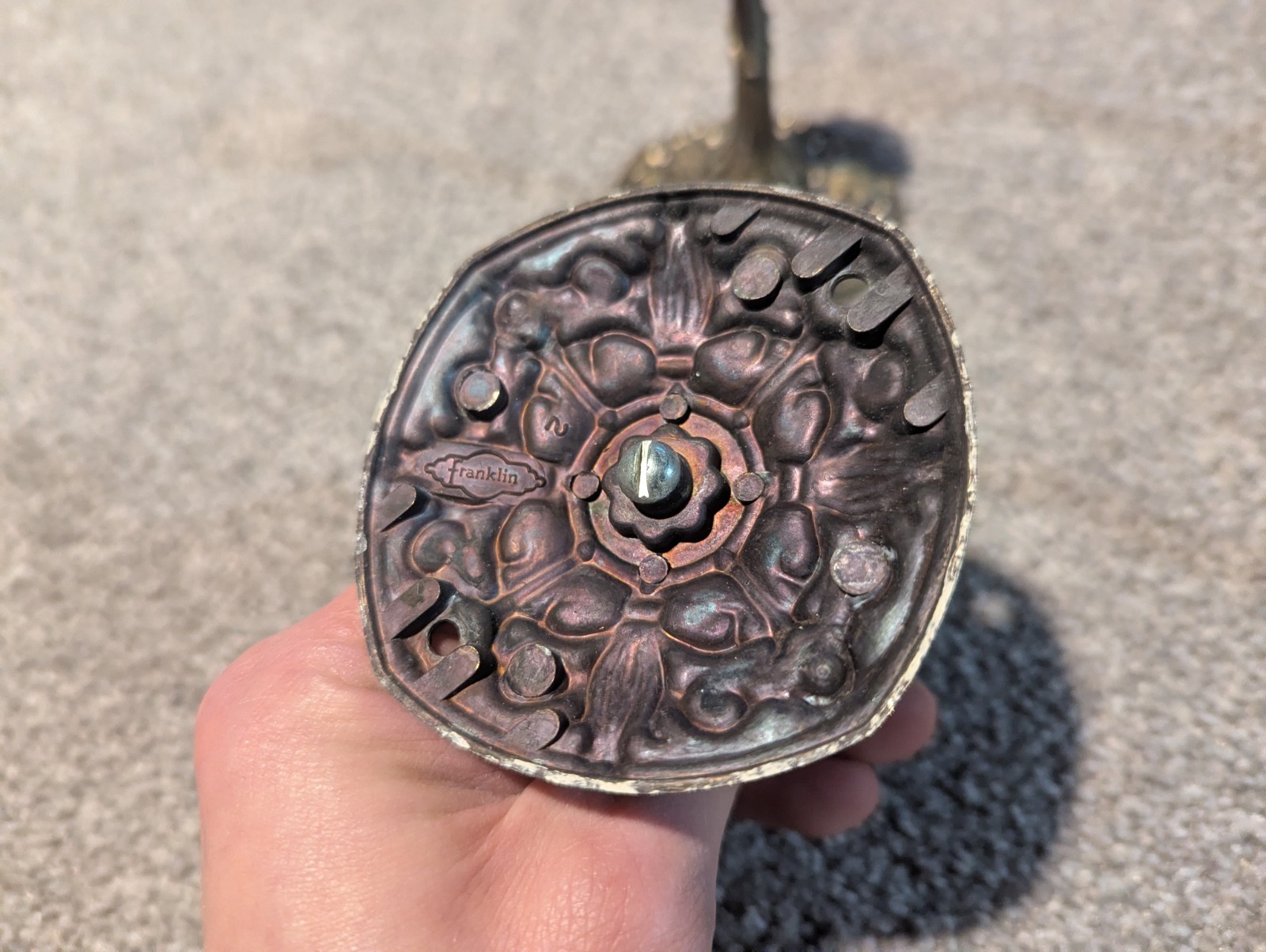 Franklin Vintage Metal Towel Bar Holder End Caps, 4-Piece