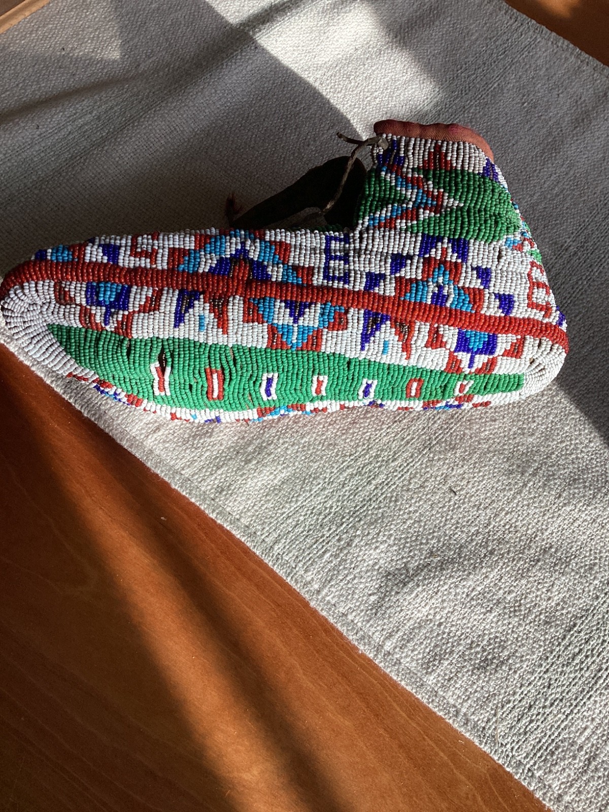 c1910 Native American Sioux Ceremonial Moccasins great colors & condition