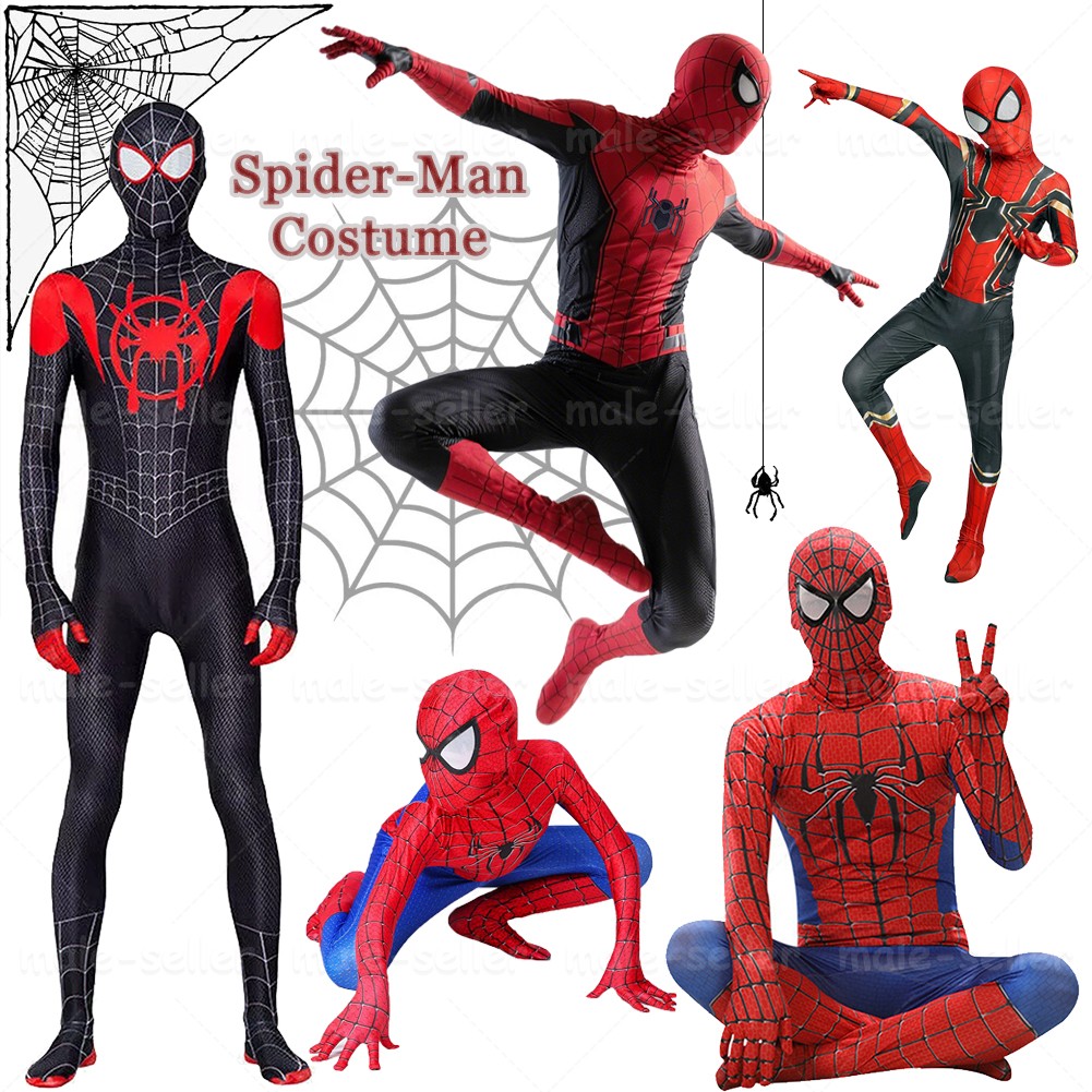 The Amazing Spider-Man Jumpsuit Cosplay Costume Spiderman Bodysuit Kids / Adult