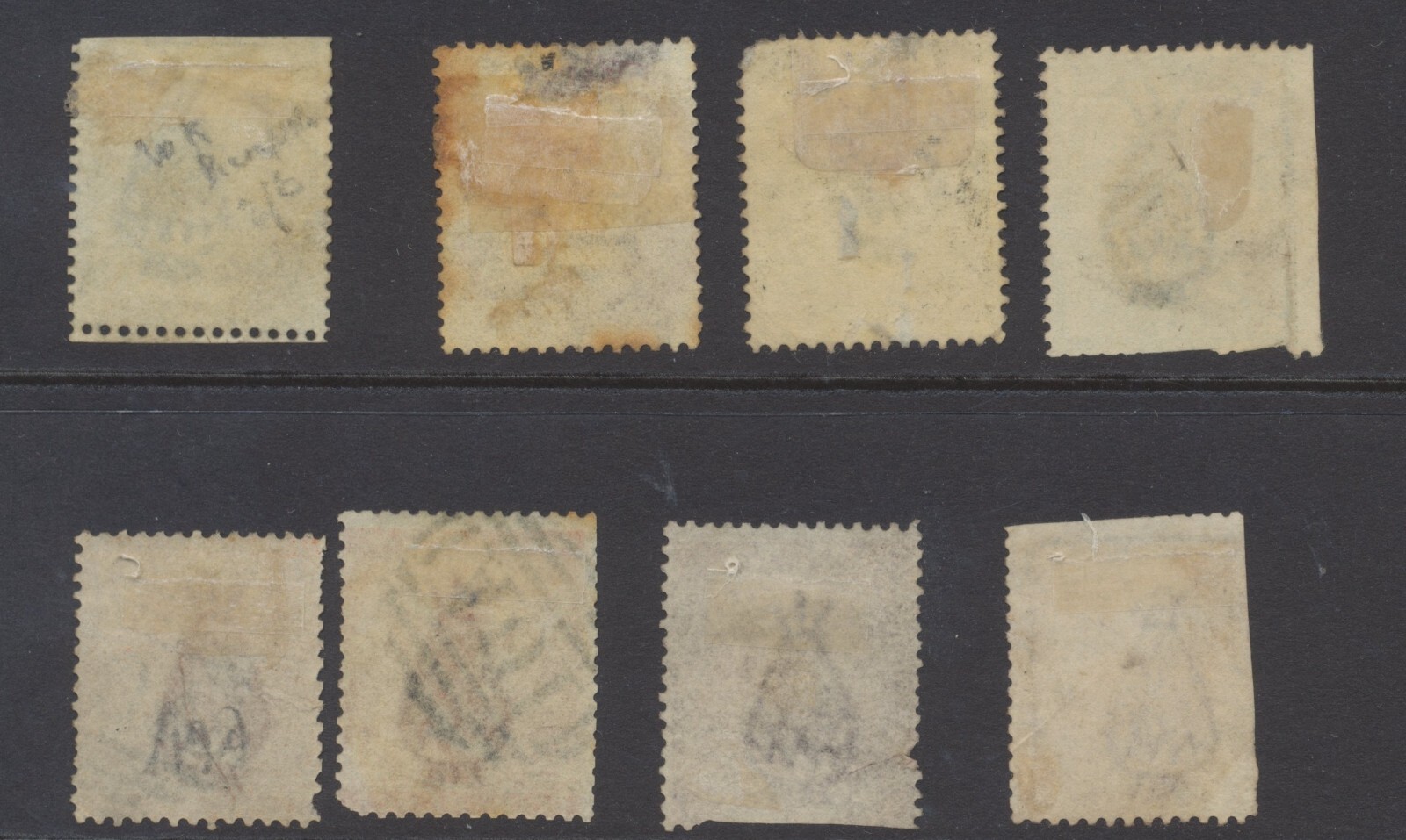 Jamaica Stamps 1860 SG1b;2/4;4a;5;6a used CV £252