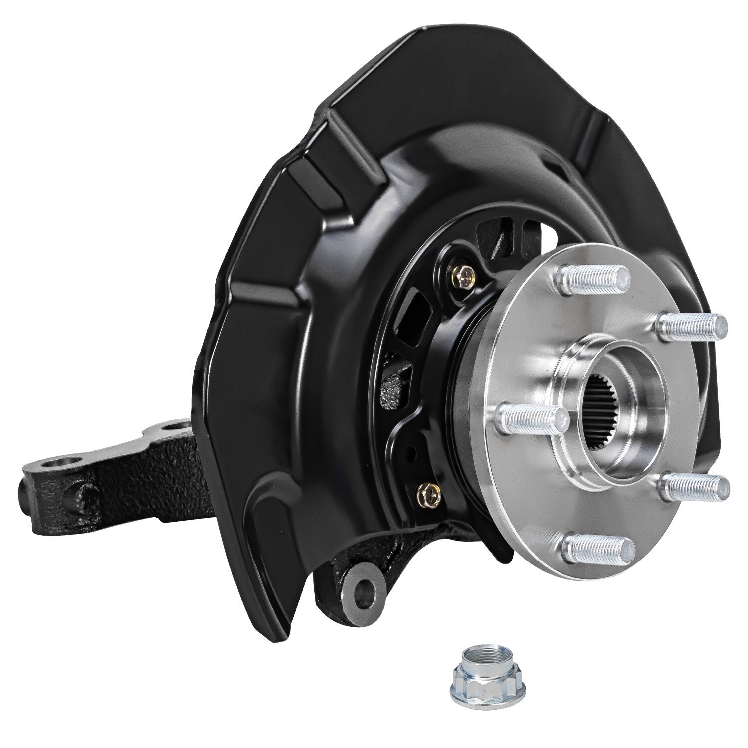 Front Steering Knuckles and Wheel Hub Bearings Set for Toyota Camry Lexus ES350