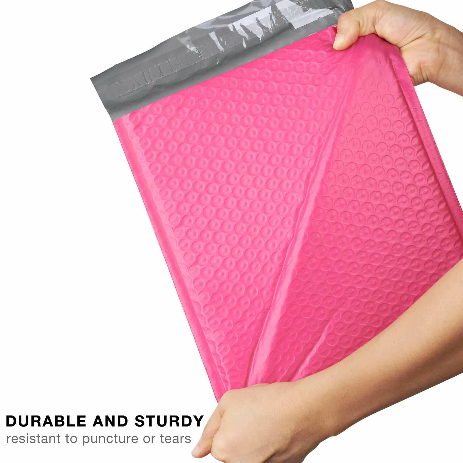 ProLine 1000 #0 6.5x10 Extra Wide Pink Poly High Bubble Mailer DVD CD Envelopes