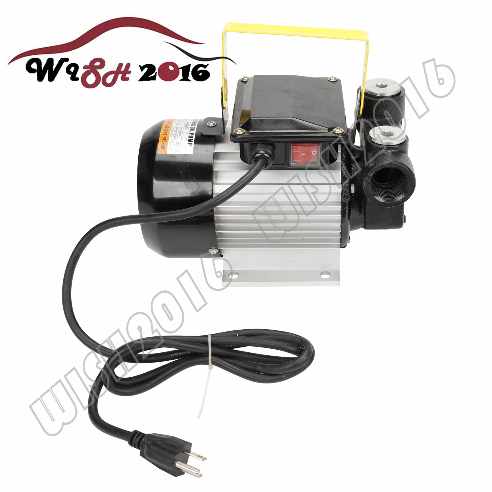 16GPM 550W Oil Diesel Fuel Transfer Pump Self Priming 110V AC 60L/min Pump