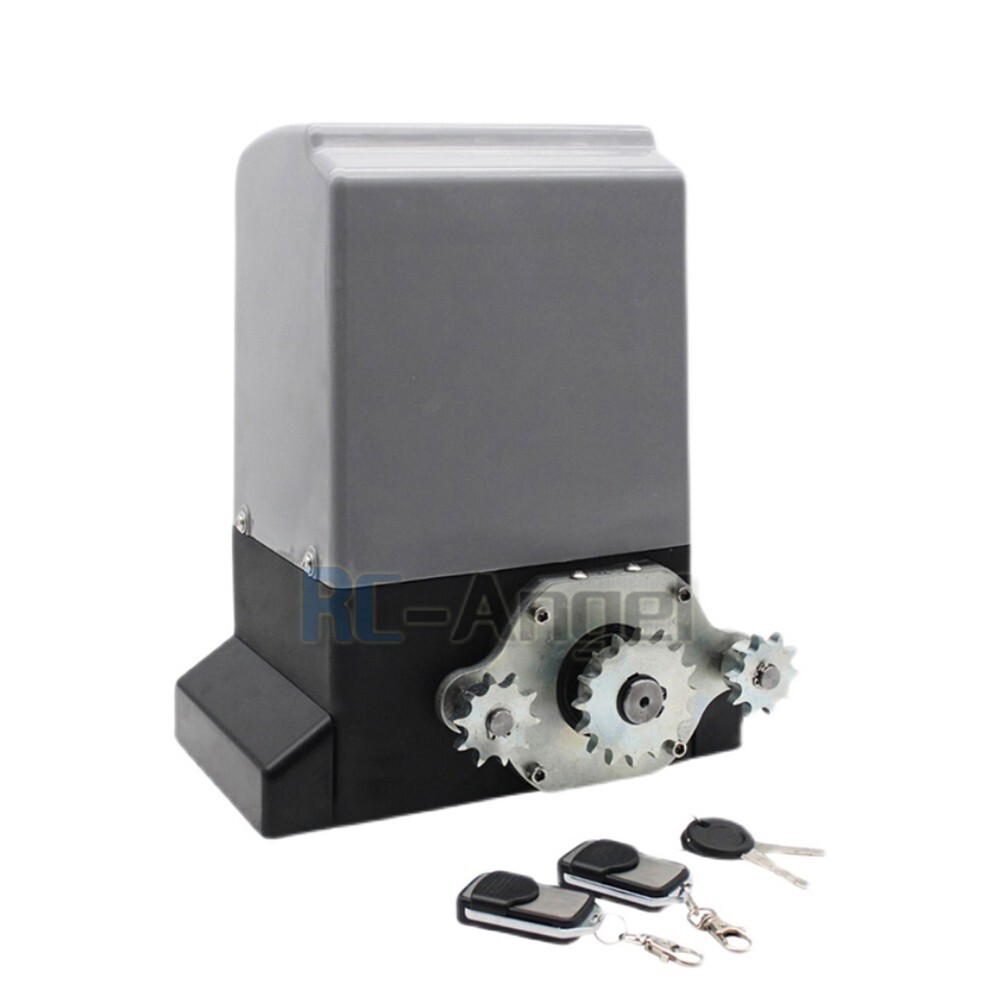 4400lbs Electric Automatic Sliding Gate Opener Motor APP+Keypad+4 Remote Control