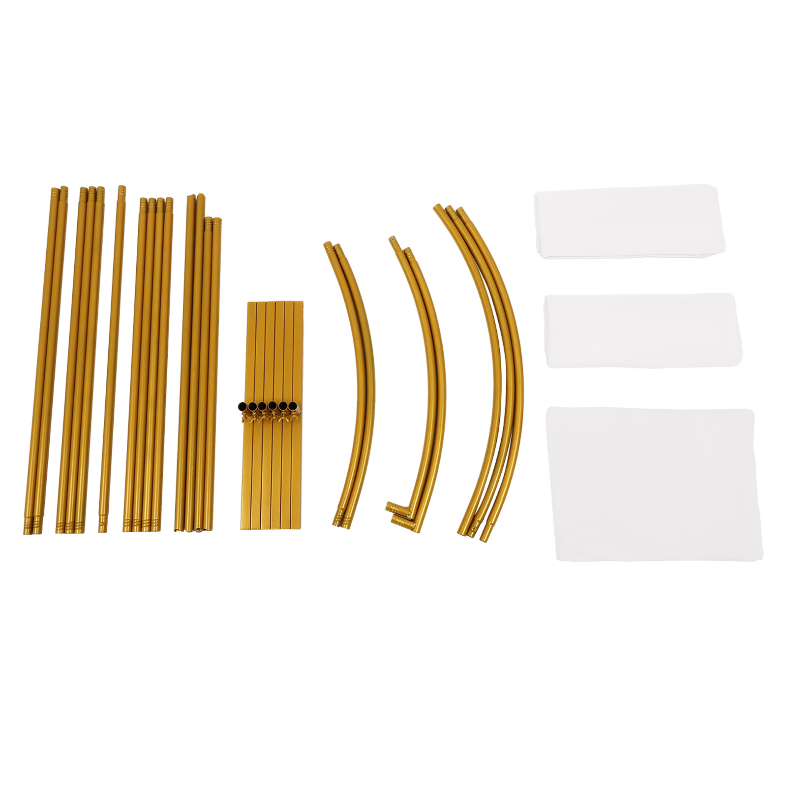 Metal Wedding Stand Backdrop Rack DIY Party Arch Flower Holder with Fabric Cover