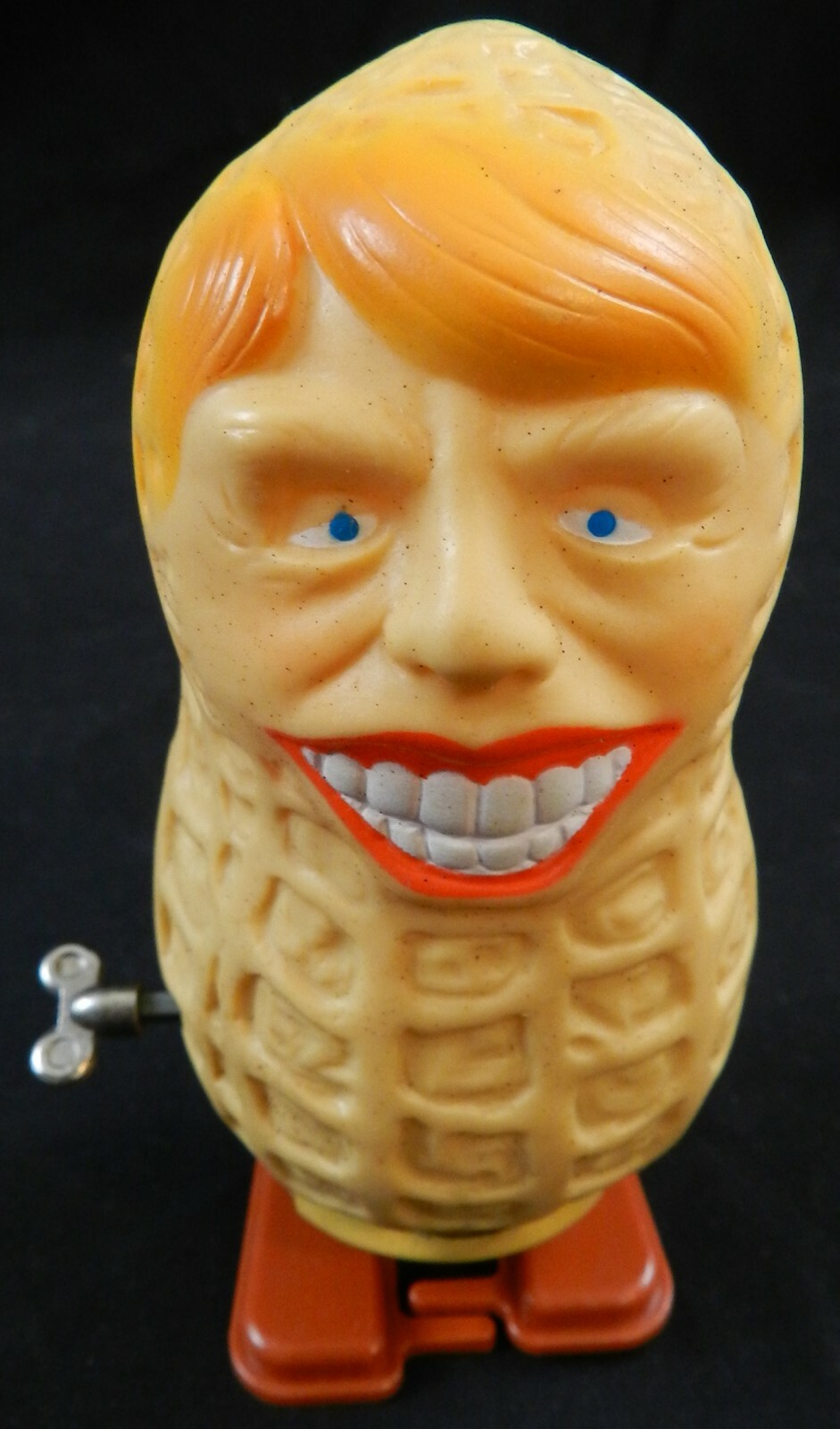 Jimmy Carter The Walking Peanut President Windup Toy - Made in Japan 1976 NOS
