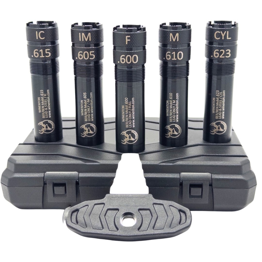 Beretta/Benelli Mobil Thread Chokes Set 20 ga Black 5 Pieces / Winenton™