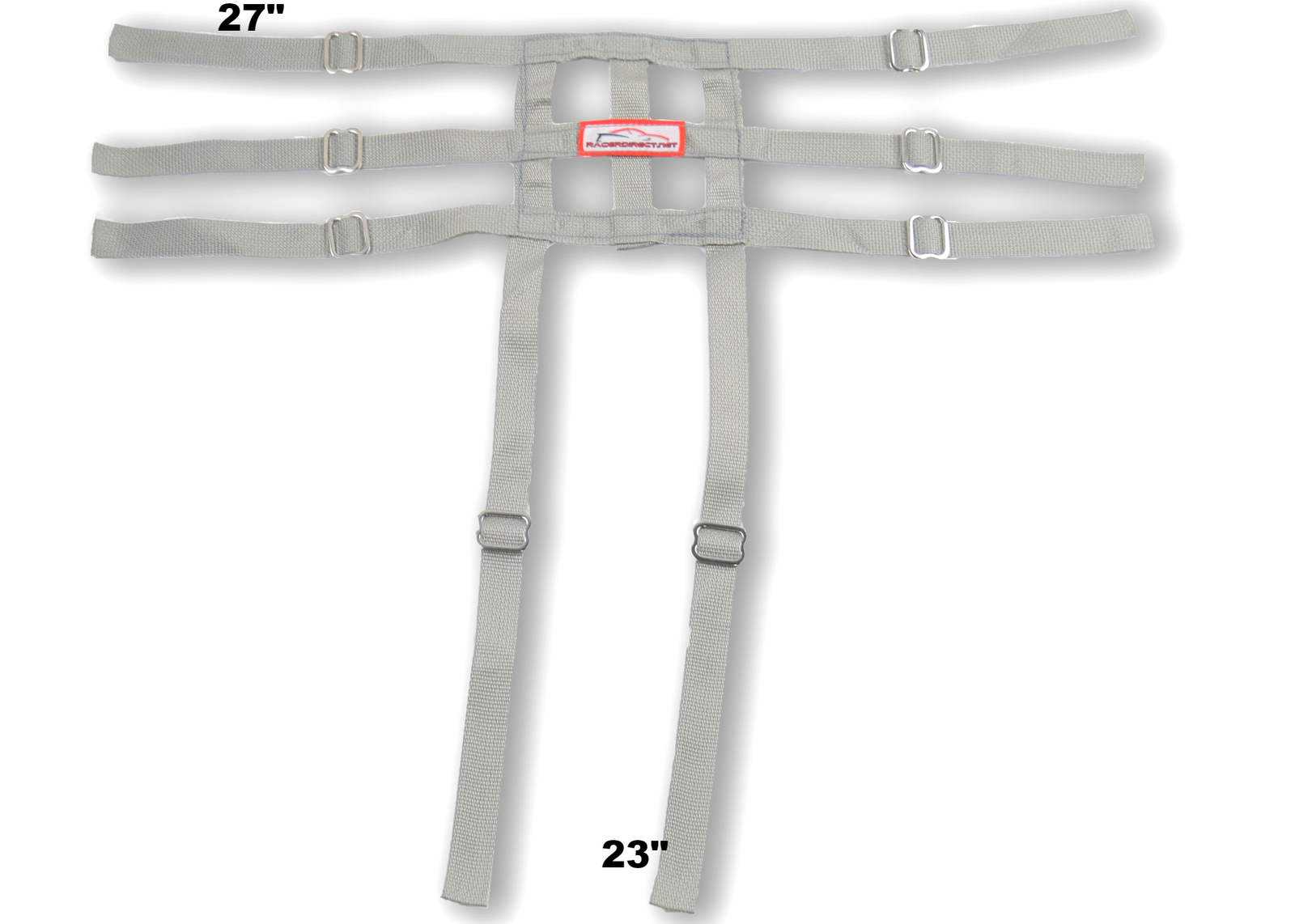 RACERDIRECT JUNIOR DRAGSTER LEG CONTAINMENT NET , WRAP TO CHASSIS STYLE , GREY