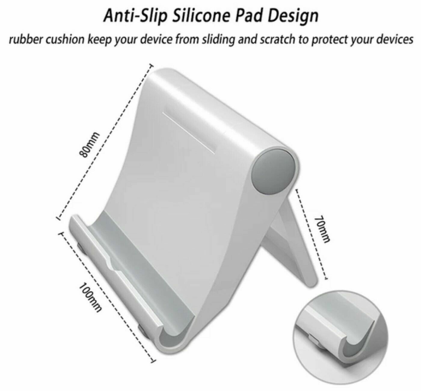 2-Pack For Universal Foldable Cell Phone Tablet Desk Stand Holder Mount Cradle