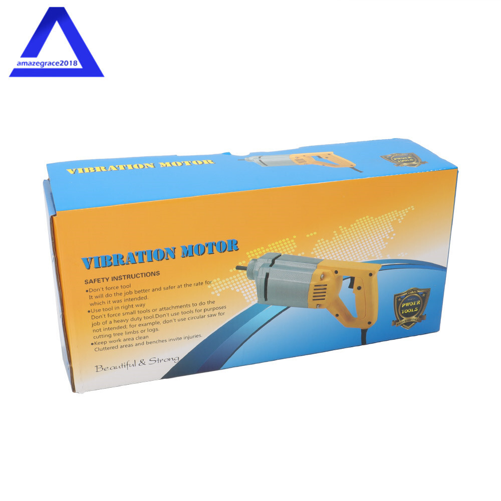 1300W Power Concrete Vibrator 110V Concrete Vibrabrater with 5 FT Copper Shaft