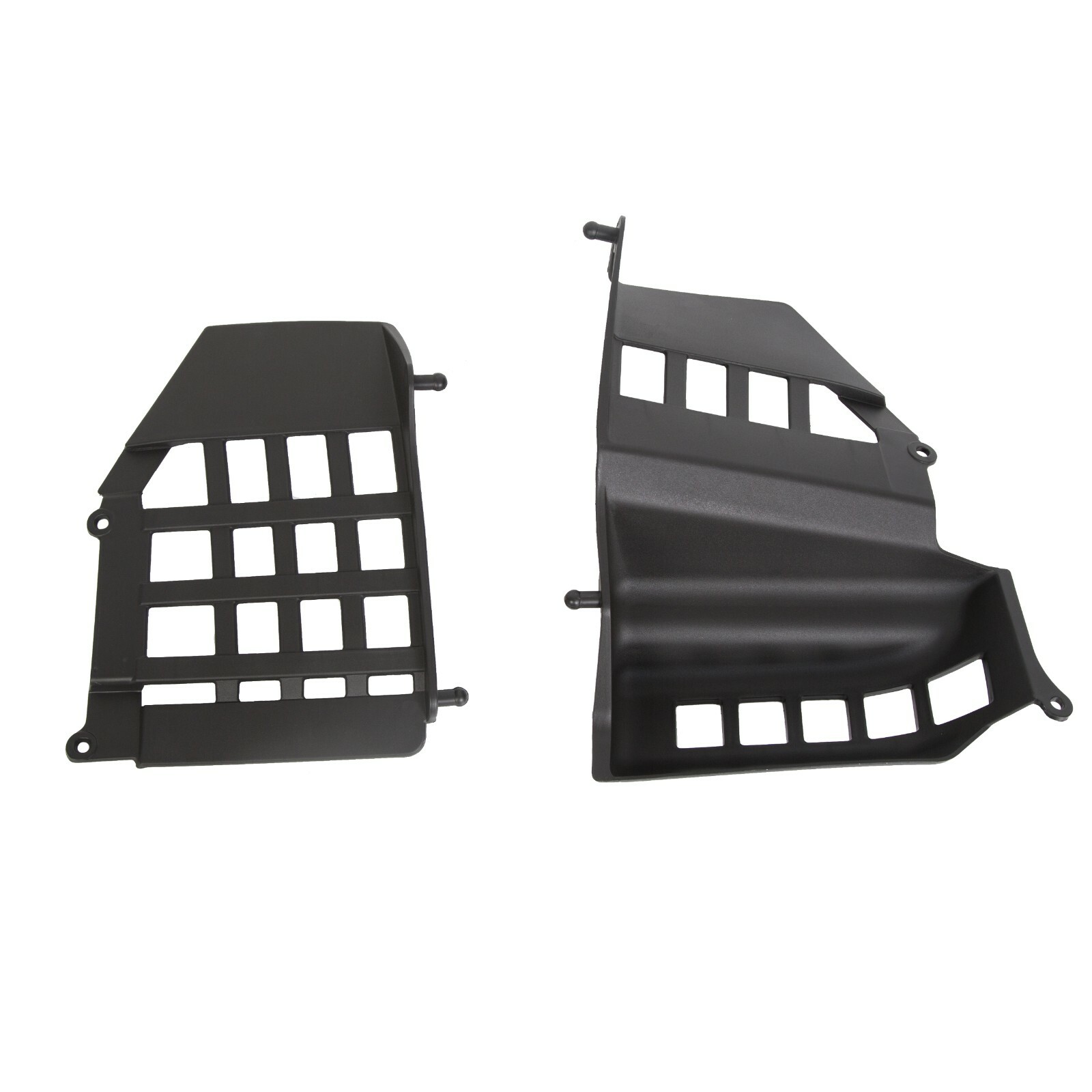 LH + RH Heel Guard Footrest W/Black Nerf Bars For Yamaha Banshee 1987-2006