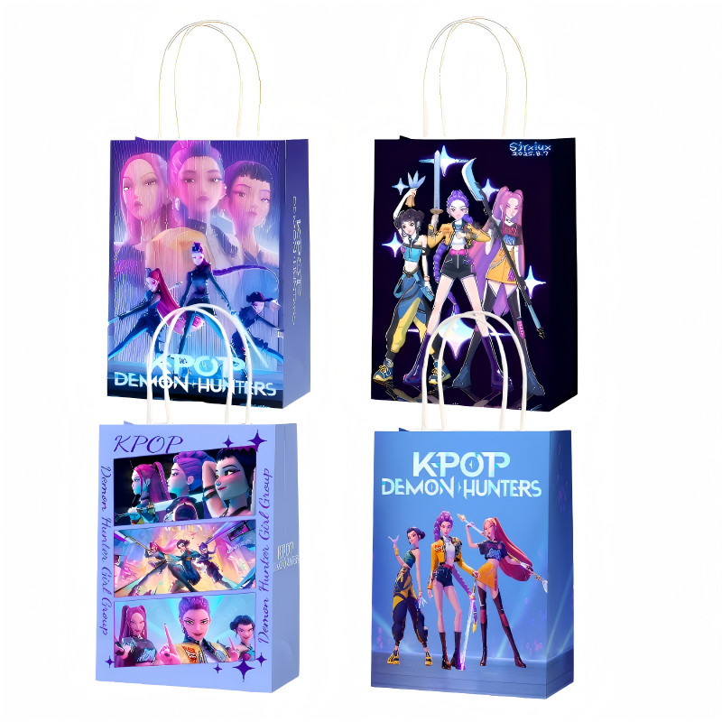 Demon Hunter Party Favors Gift Bags KPOP Birthday Decoration Loot Bags Food Set
