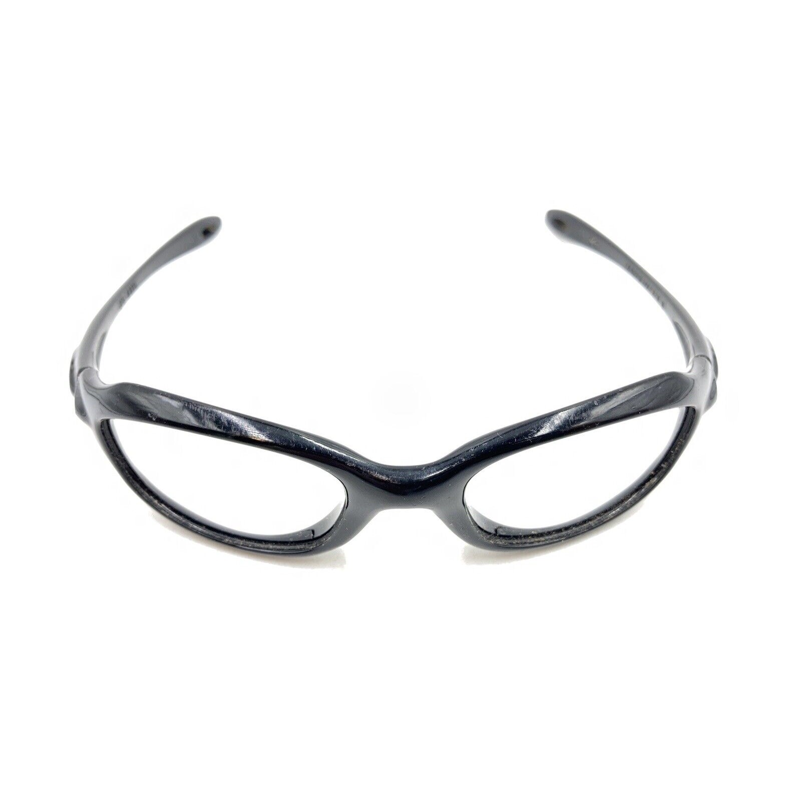 Oakley XS Five Shiny Black Oval Sunglasses Frames 125 USA Sports Kids Youth