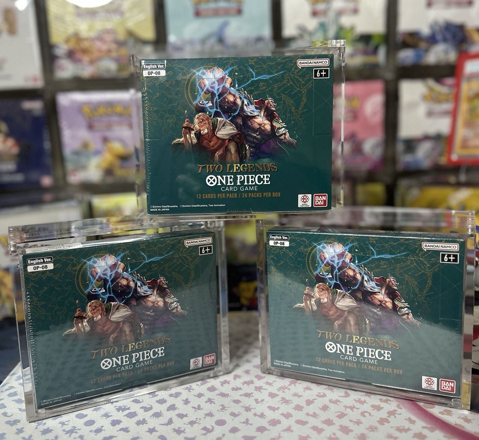 One Piece Booster Box Acrylic Case Magnetic Lid - UV Resistant - US seller