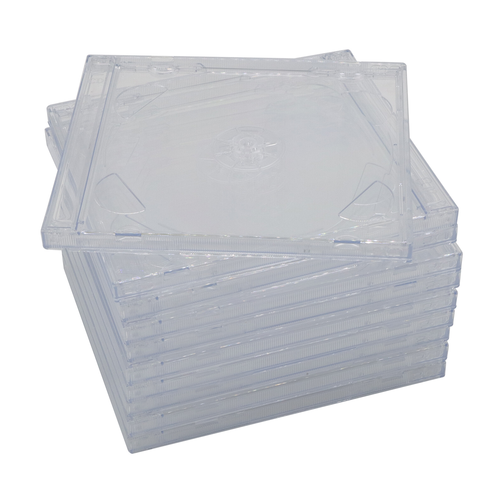 1x STANDARD Double CD Jewel Case 2-Disc with Tray 10.4mm (2 CD) Lots Clear Cover