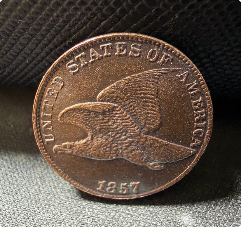 1856/1857/1858 3Pcs Flying Eagle Cent Very Good VG Coin As shown in the figure