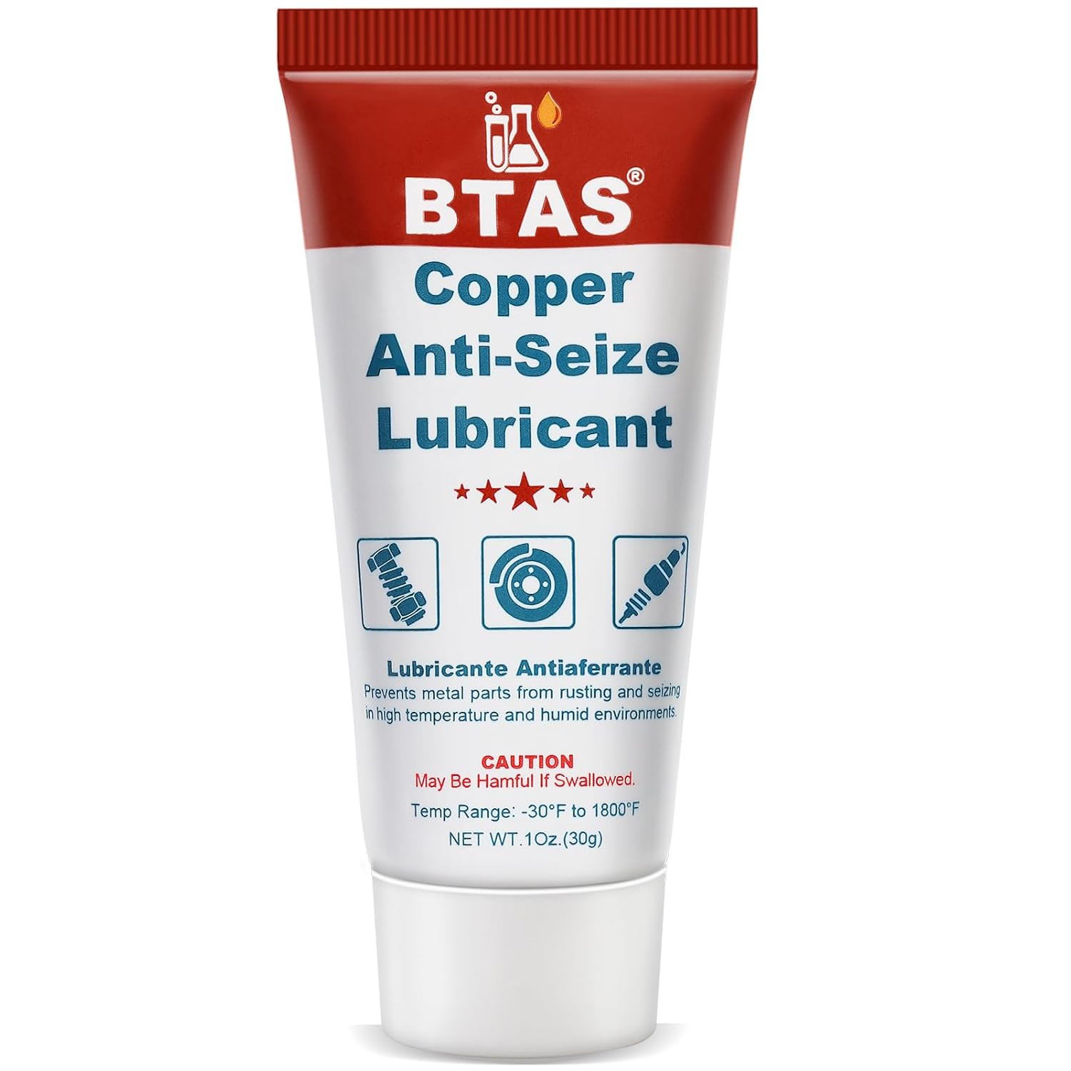 Copper Anti-Seize Compound Thread Lubricant Grease Never Antiseize High Temp for