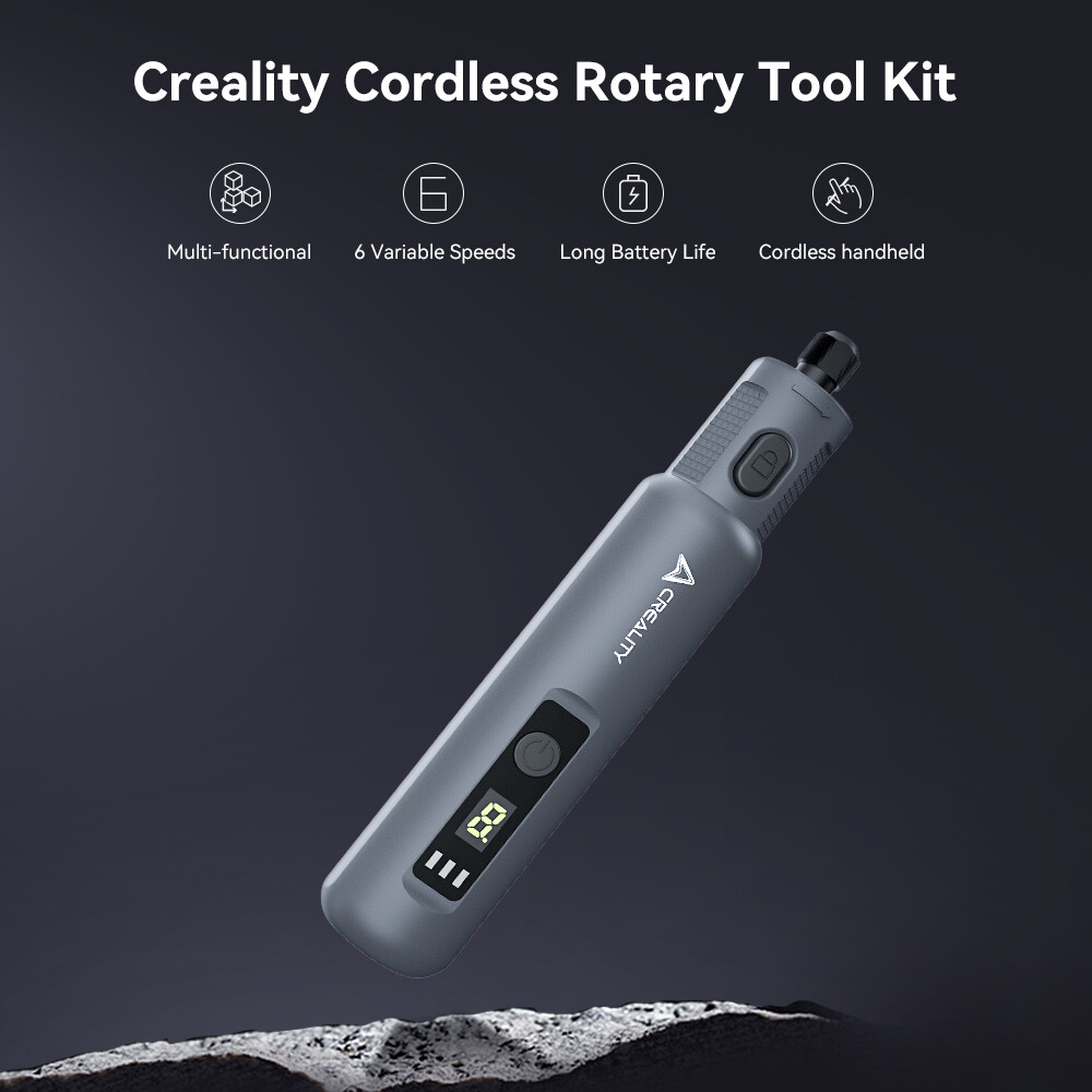 Creality Cordless Rotary Tool Kit 3.7V with Multi-functional 6 Variable Speeds