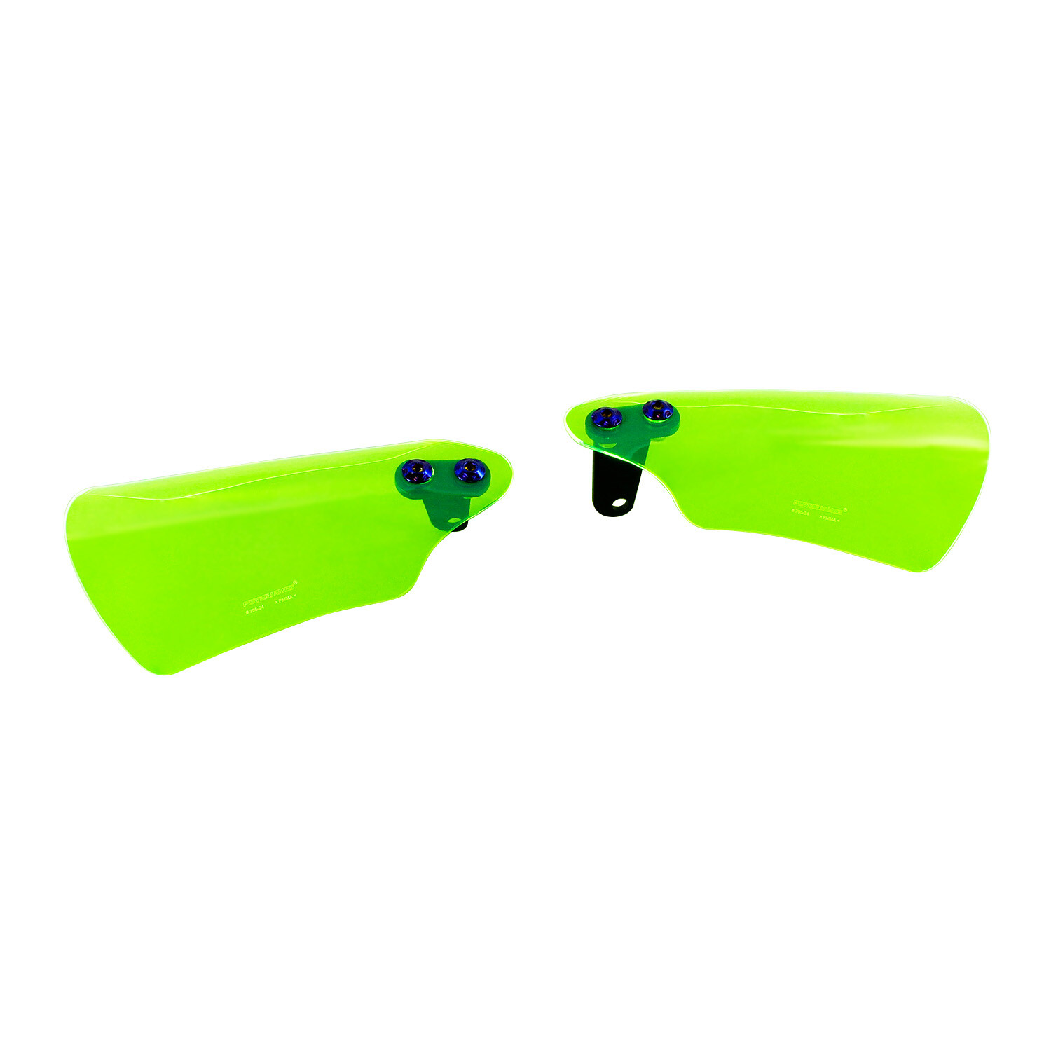 PMMA Green Acrylic Hand Grips Windshield For Harley Touring Road King FLHX FLHC