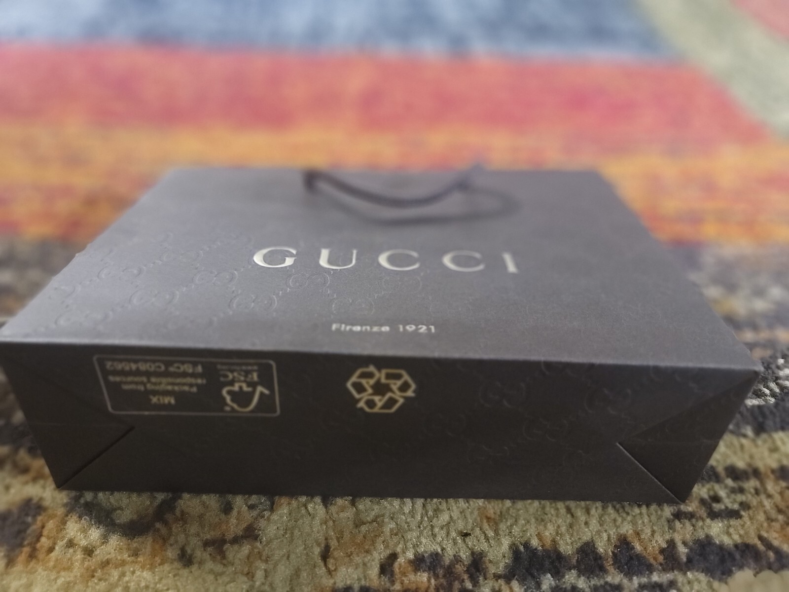 GUCCI Shopping Gift Bag Firenze 1921 Paper - Brand New Wrapped 9x6.7x2.5