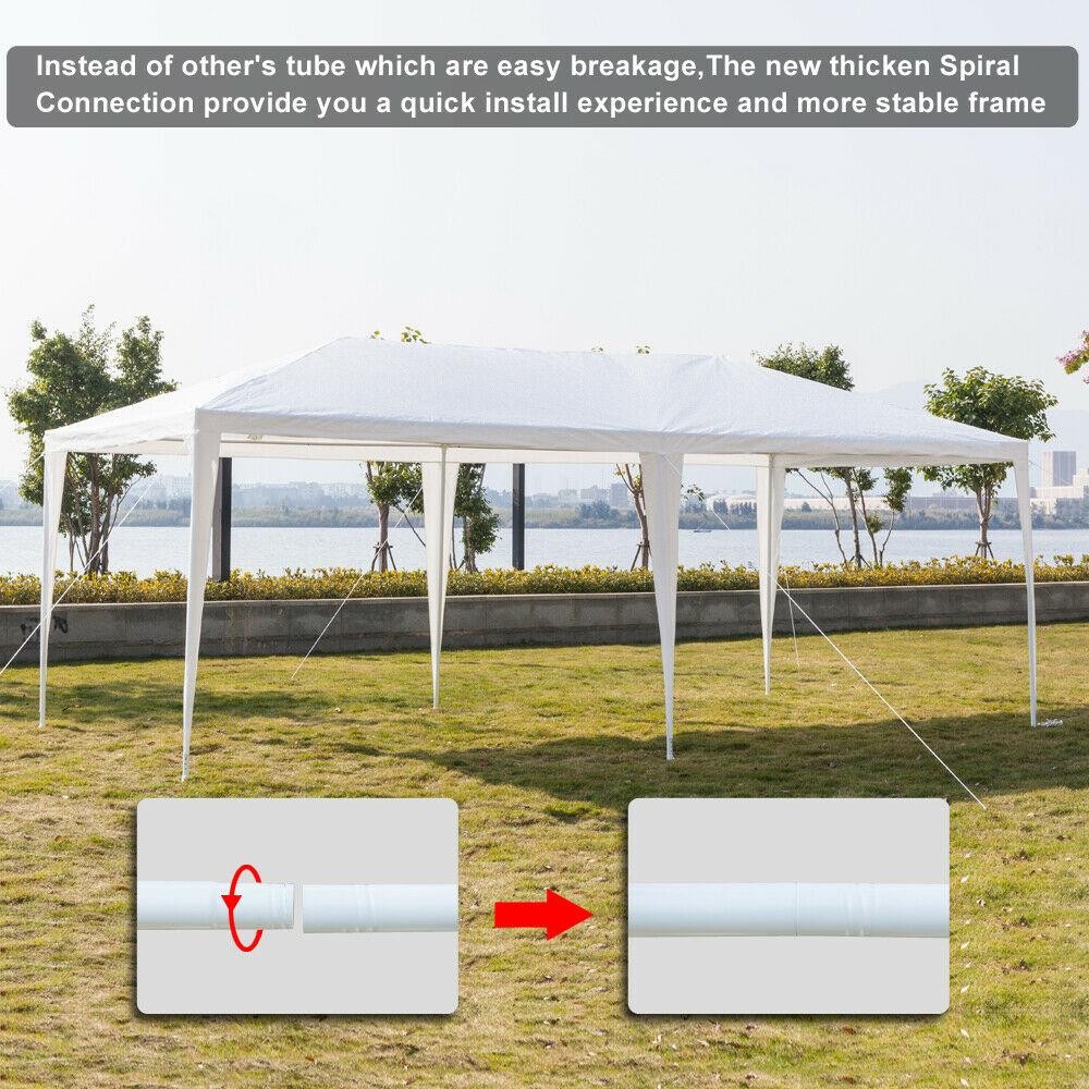 Outdoor 10'x20'Canopy Party Wedding Tent Gazebo Pavilion Cater Events