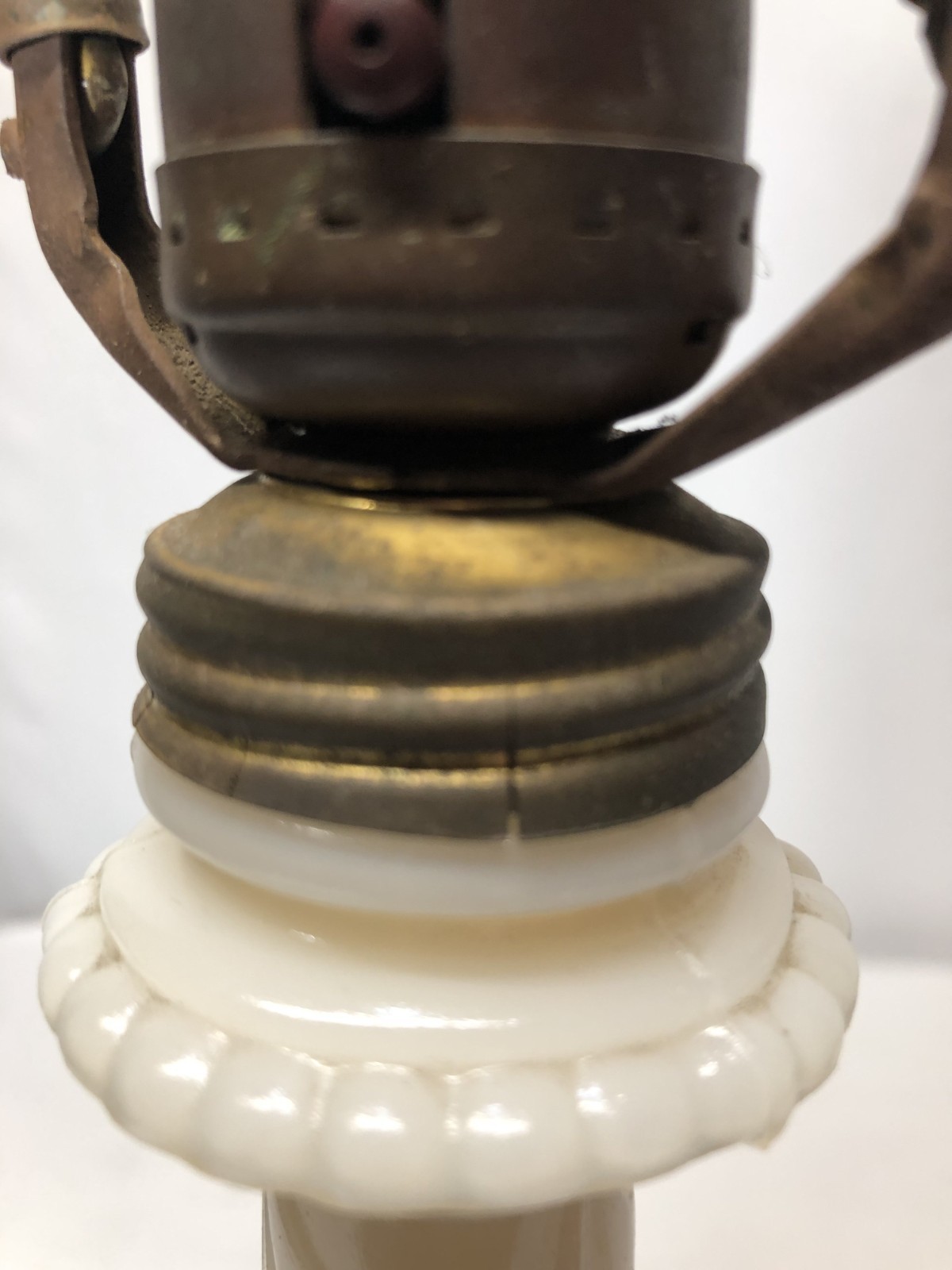 Alacite Lamp Antique Art Deco Light Fixture Vtg MCM Table Lamp USA #L14