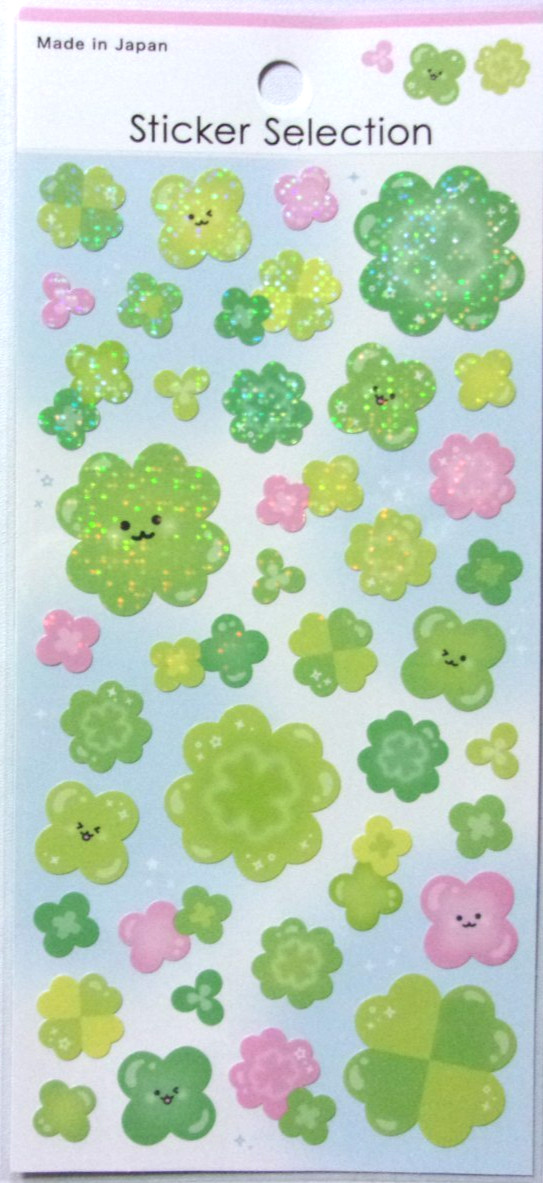 GAIA Clover World Sticker Sheet Made in Japan