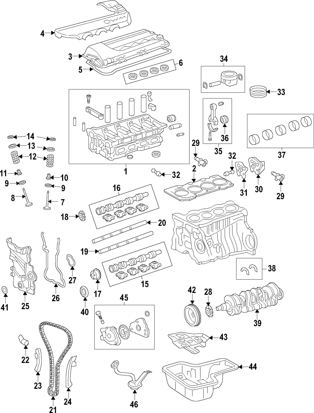 OEM Genuine Toyota VVT Oil Control Valve Screen Filter on Head 15678-21010