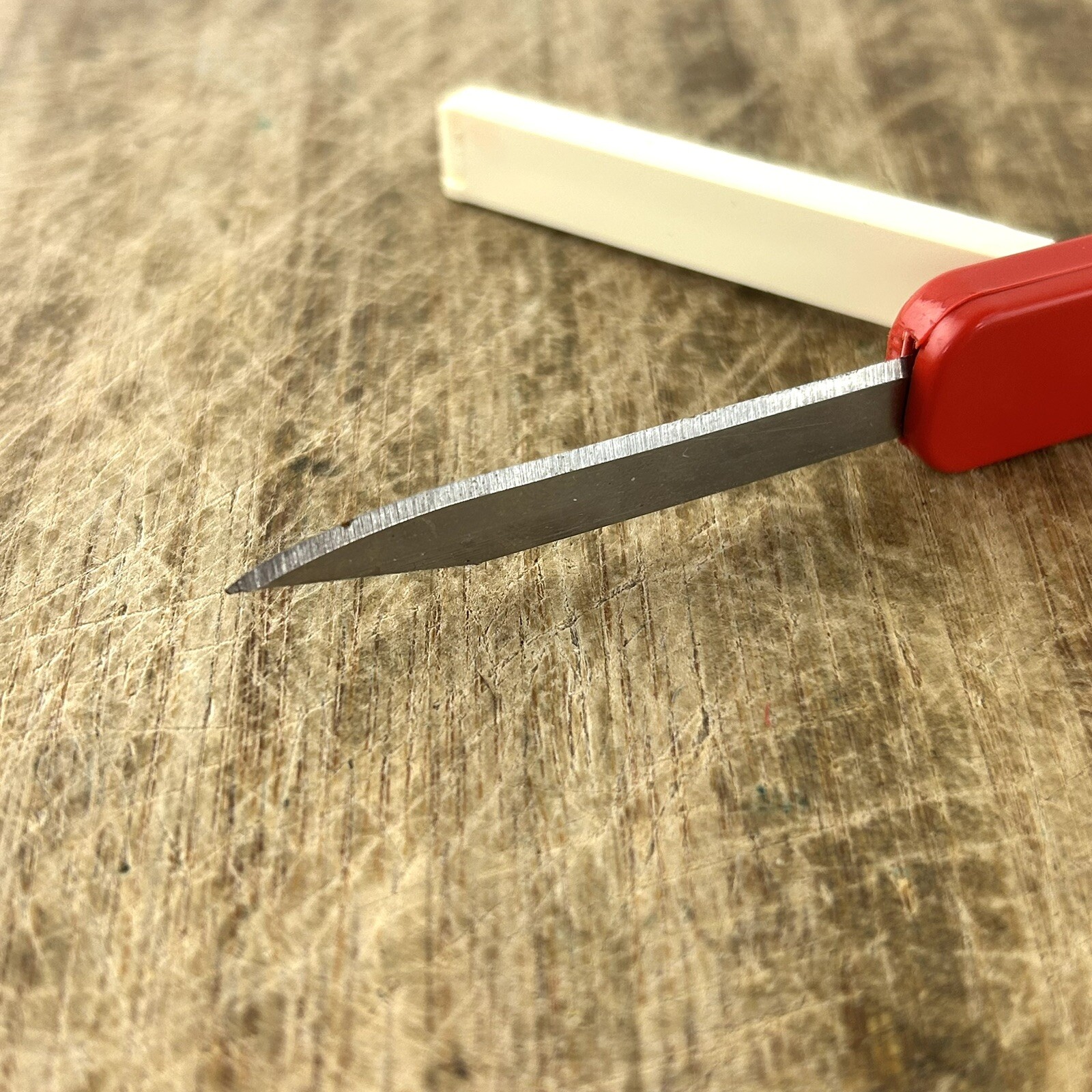 Vintage Advertising Pocket Knife USA Slide Open AC Delco Never Used Red