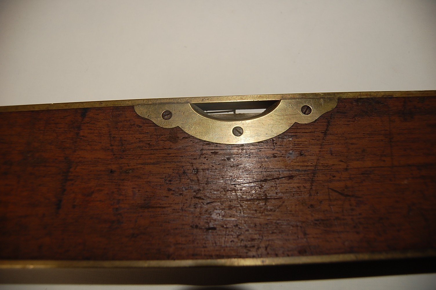 28” Mahogany & Brass Level Stratton Brothers Greenfield Mass. July 16, 1872 # 1